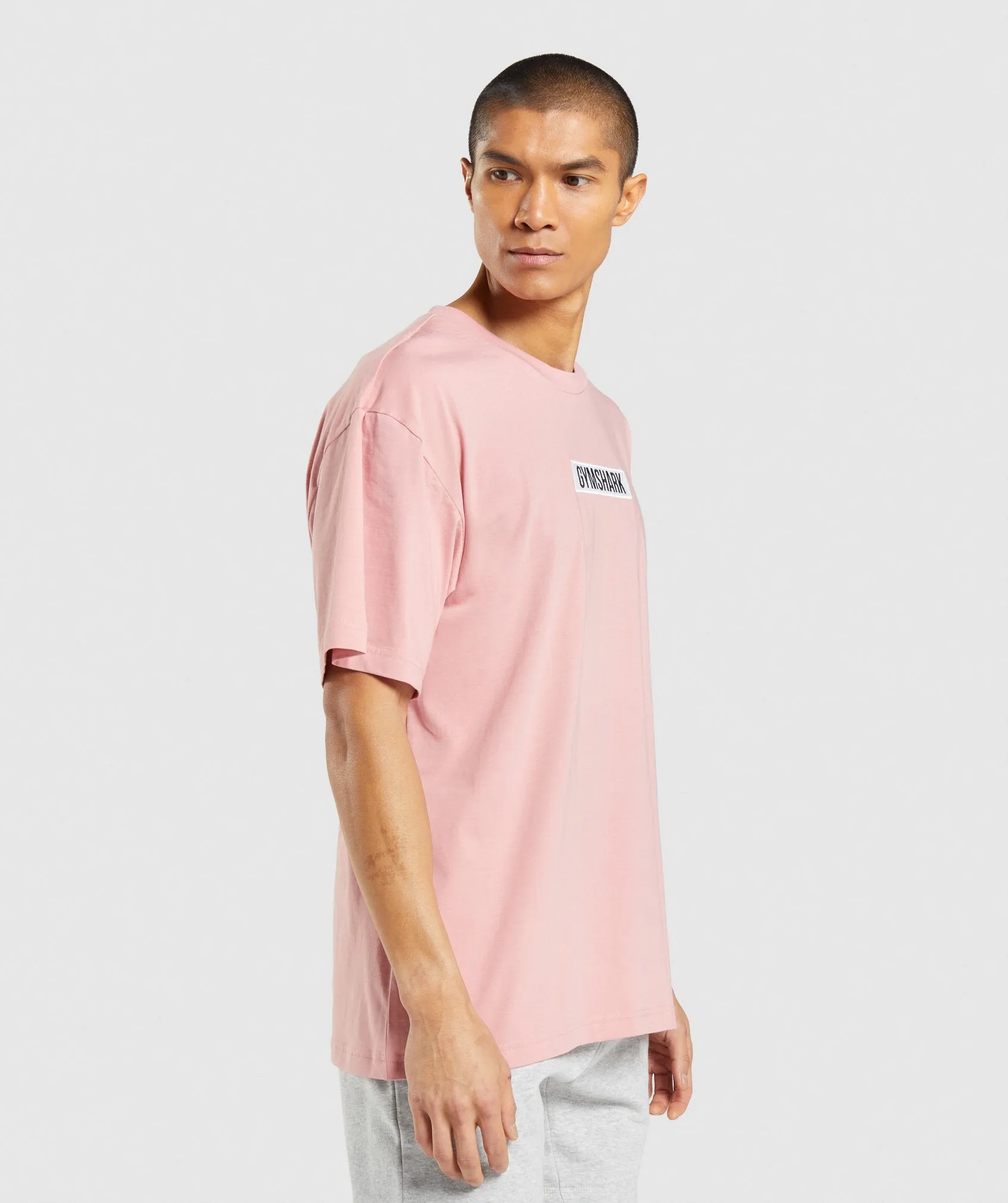 Gymshark Central Oversized T-Shirt - Pink sold by Gymshark product image thumbnail 3