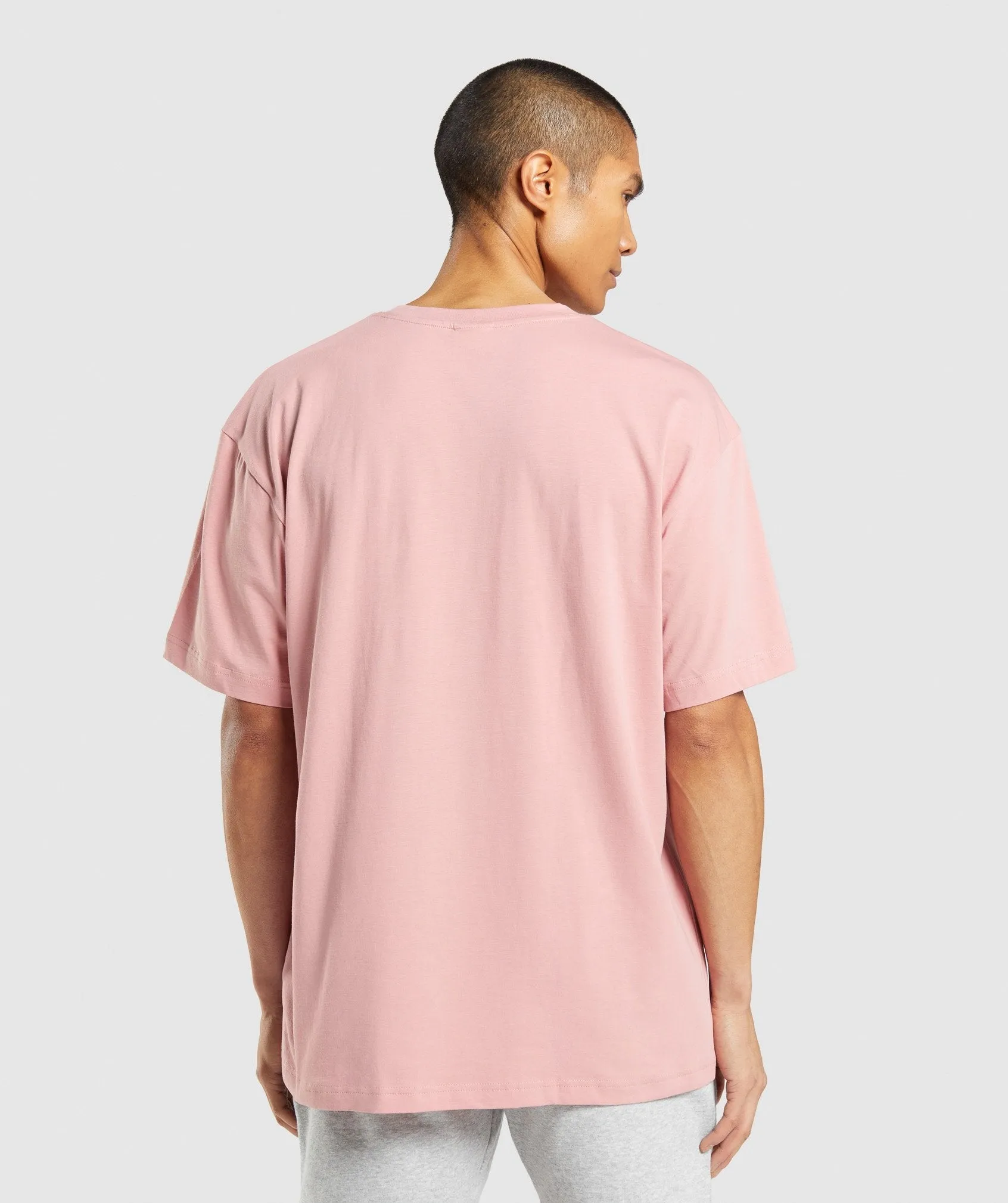 Gymshark Central Oversized T-Shirt - Pink sold by Gymshark product image thumbnail 2