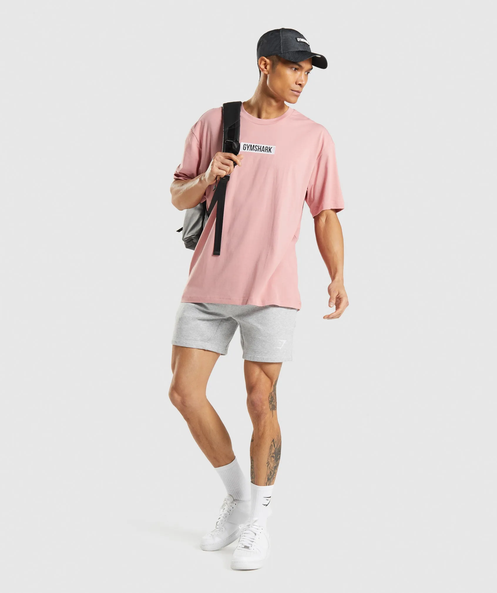Gymshark Central Oversized T-Shirt - Pink sold by Gymshark product image thumbnail 4
