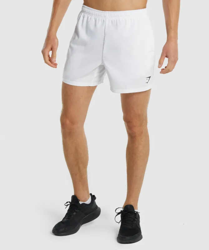 Gymshark Arrival 5" Shorts - White sold by Gymshark