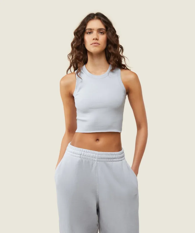 Gymshark everywear Ribbed Body Tank - Ice Grey sold by Gymshark