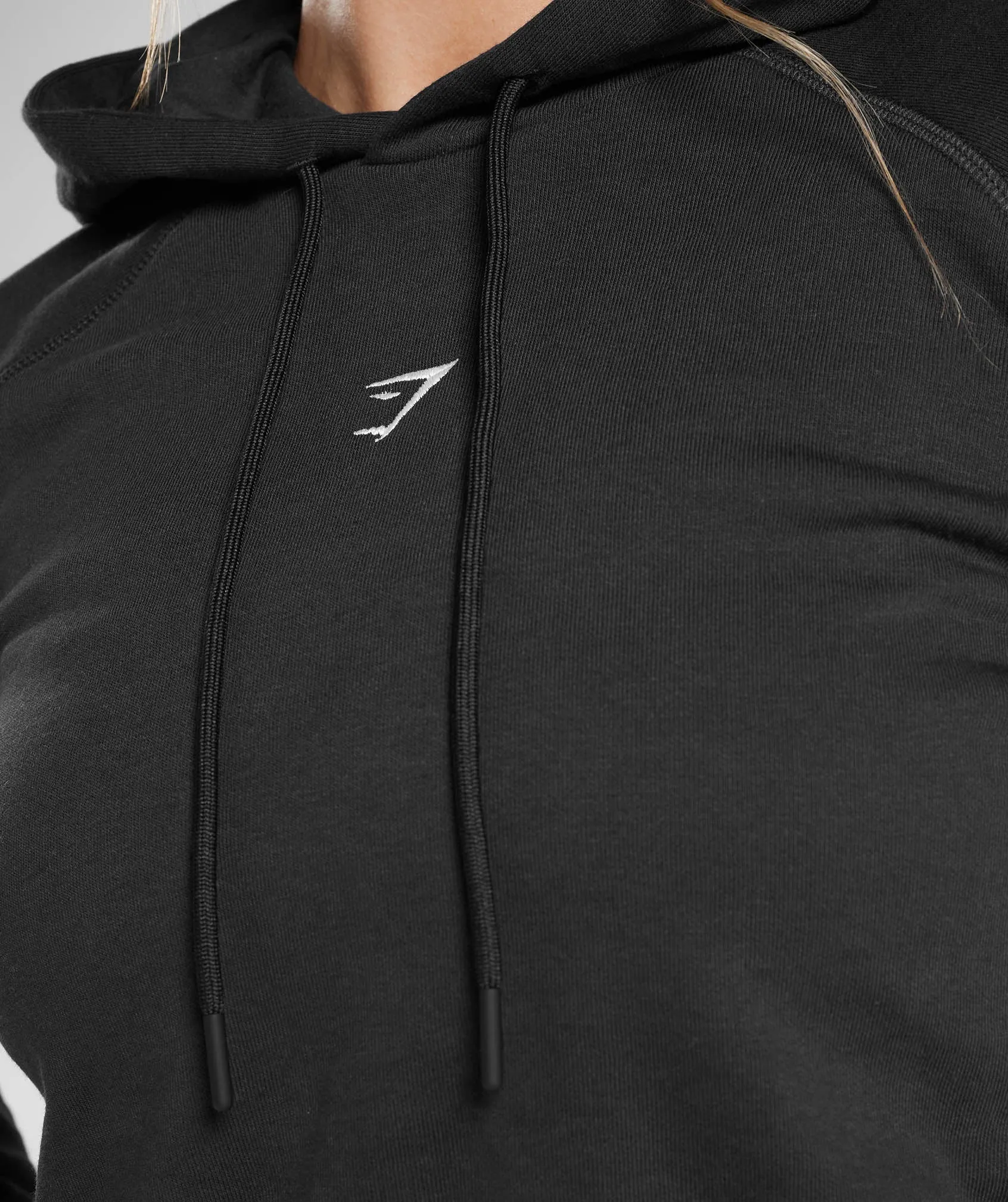 Gymshark Training Cropped Hoodie - Black sold by Gymshark product image thumbnail 3