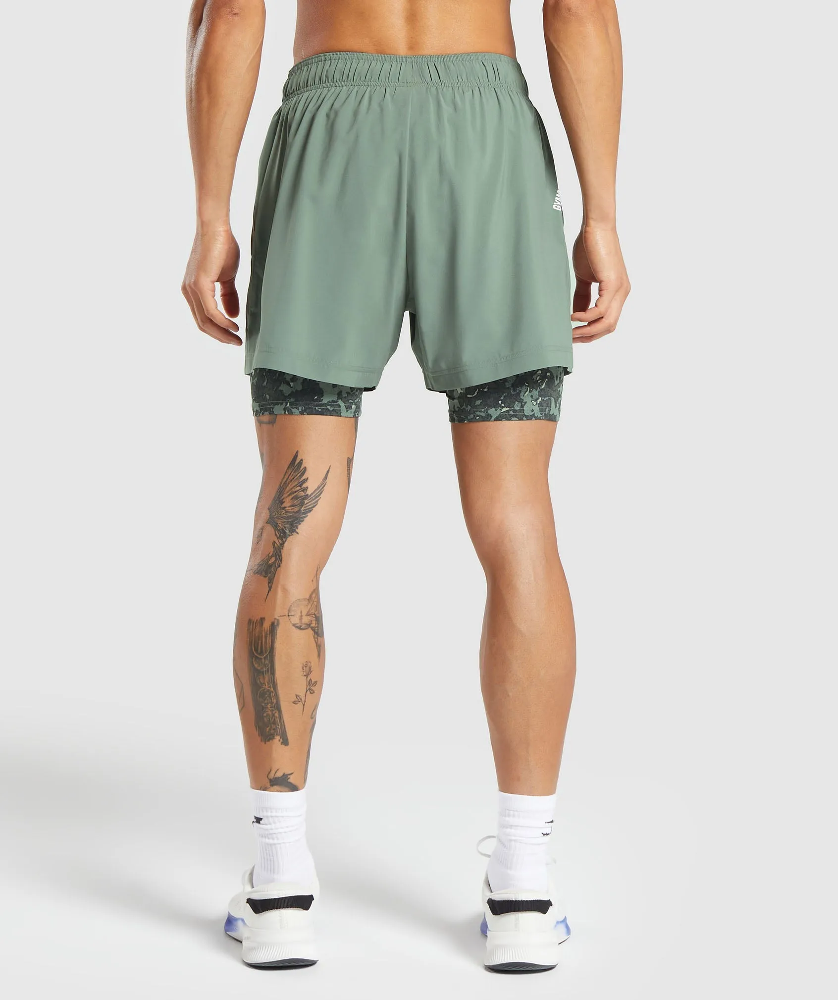 Gymshark Sport 5" 2 in 1 Shorts - Unit Green sold by Gymshark product image thumbnail 3