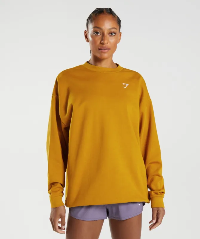 Gymshark Training Oversized Sweatshirt - Turmeric Yellow sold by Gymshark