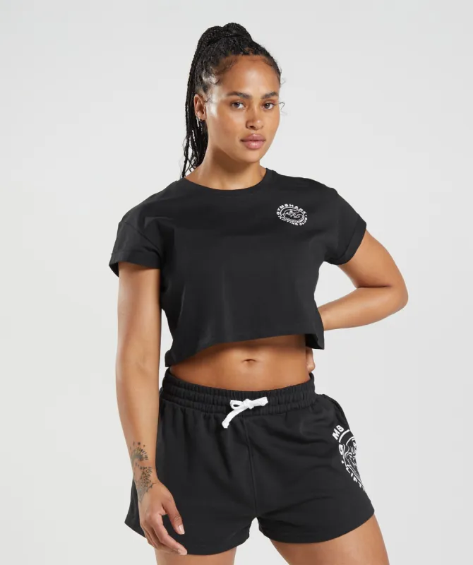 Gymshark Legacy Crop Top - Black sold by Gymshark
