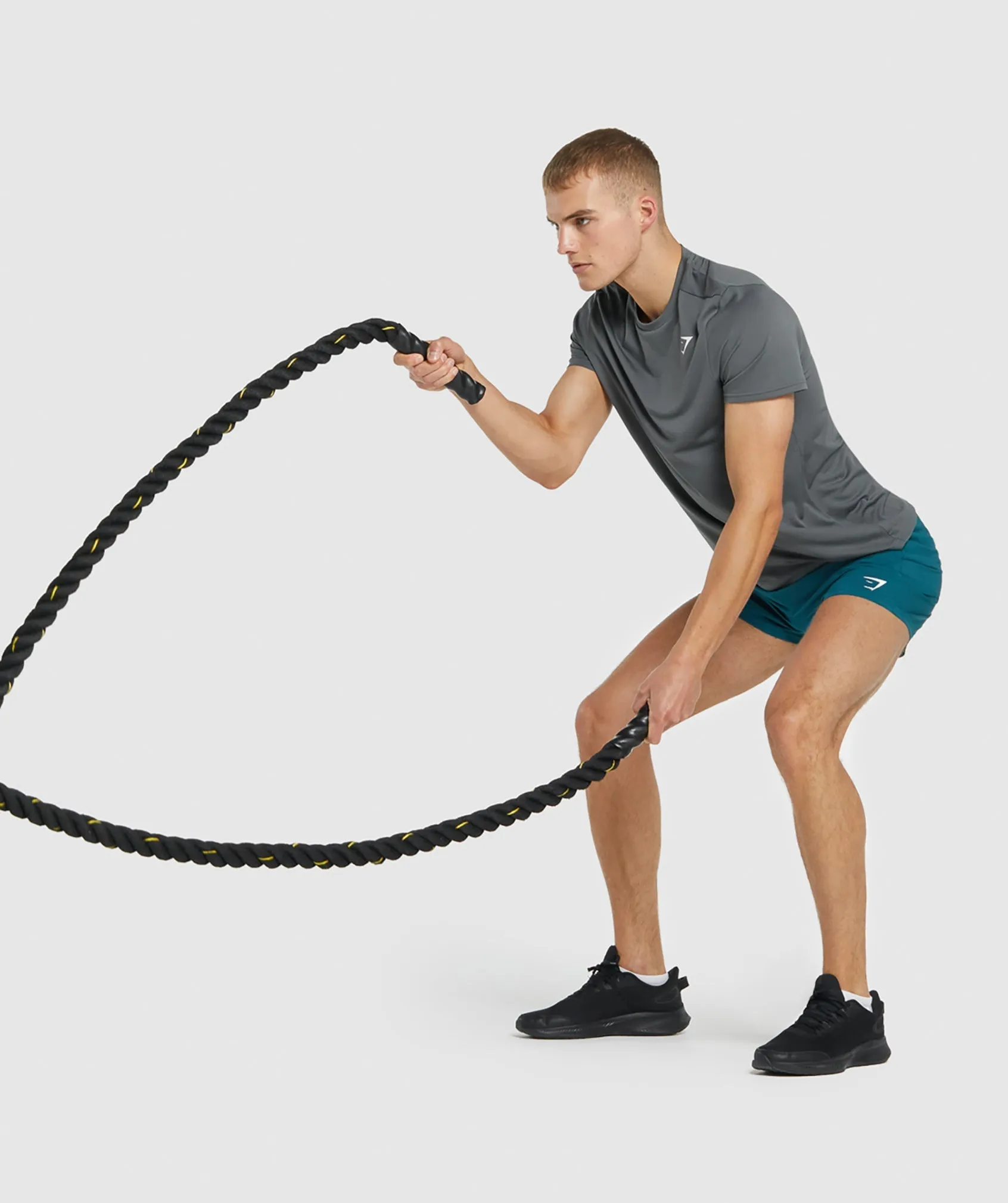 Gymshark Arrival Regular Fit T-Shirt - Charcoal sold by Gymshark product image thumbnail 4