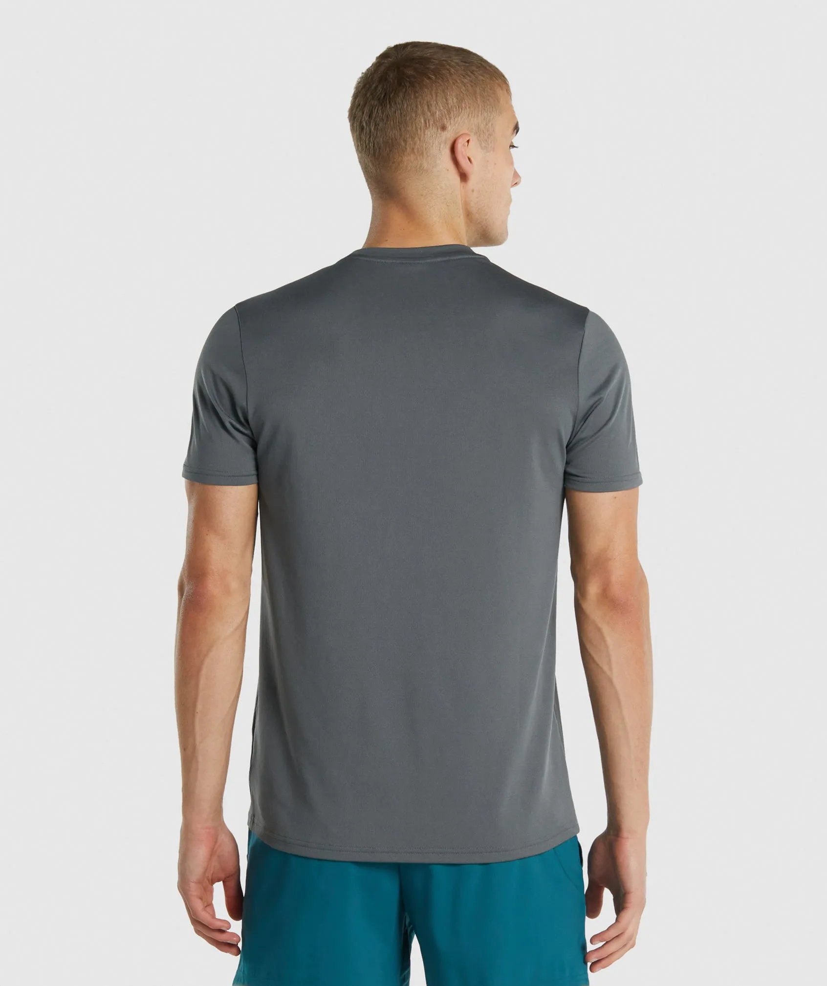 Gymshark Arrival Regular Fit T-Shirt - Charcoal sold by Gymshark product image thumbnail 2