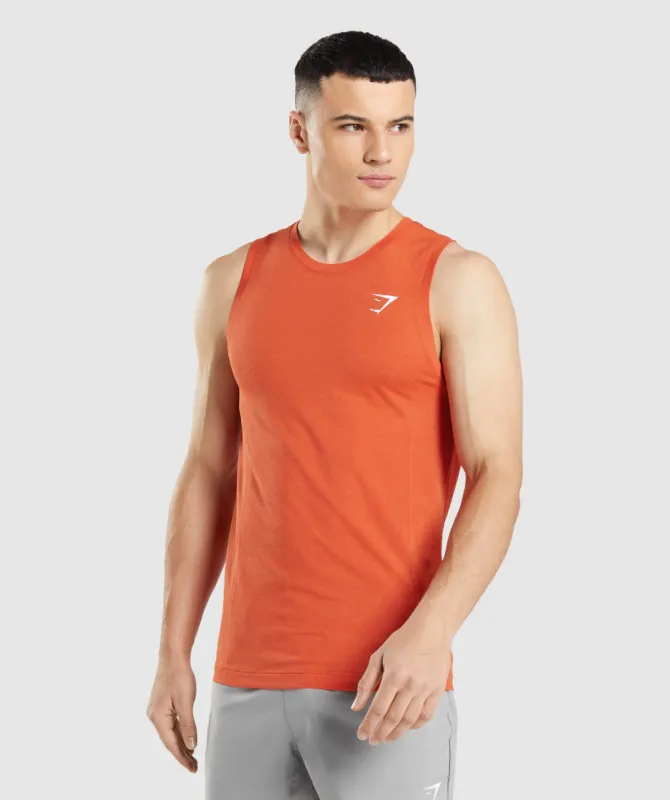 Gymshark Vital Seamless Light Tank - Papaya Orange Marl sold by Gymshark