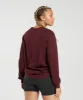 Gymshark Cotton Oversized Long Sleeve Top - Rich Maroon sold by Gymshark