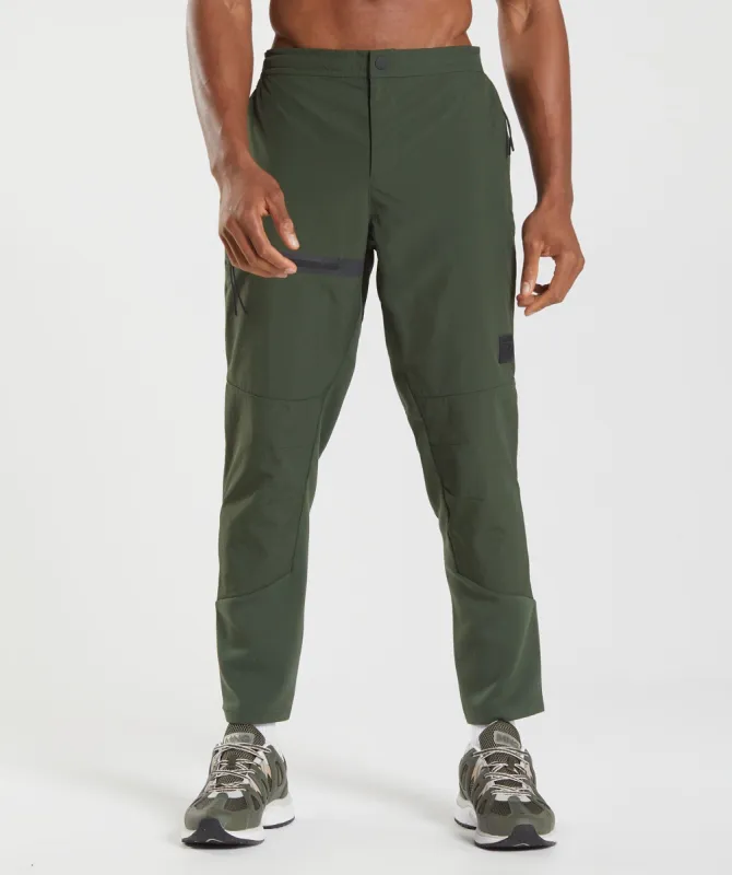 Gymshark Retake Woven Joggers - Moss Olive sold by Gymshark