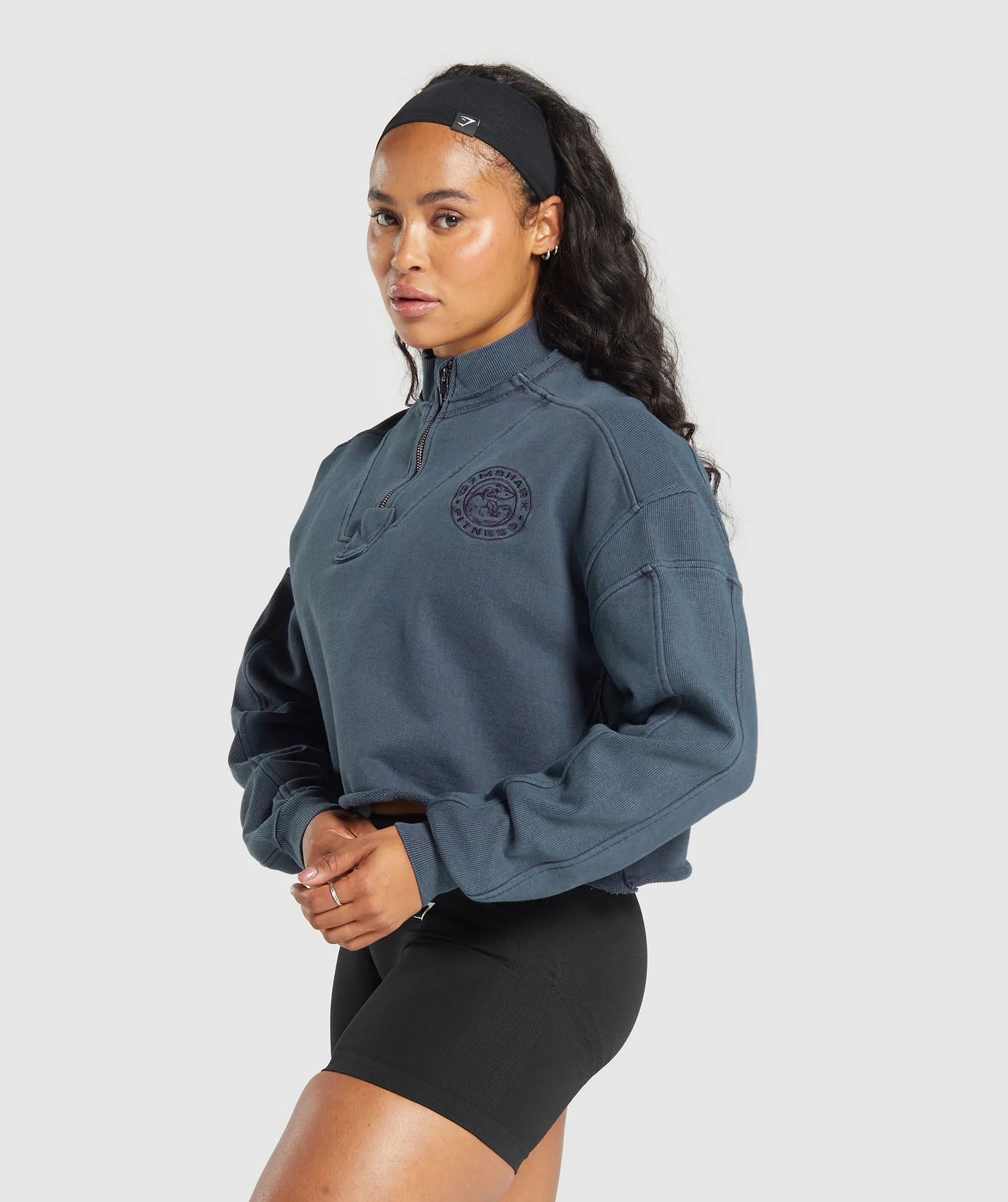 Gymshark Premium Legacy Sweatshirt - Heavy Blue sold by Gymshark product image thumbnail 3