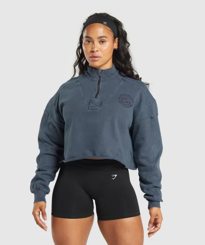 Gymshark Premium Legacy Sweatshirt - Heavy Blue sold by Gymshark