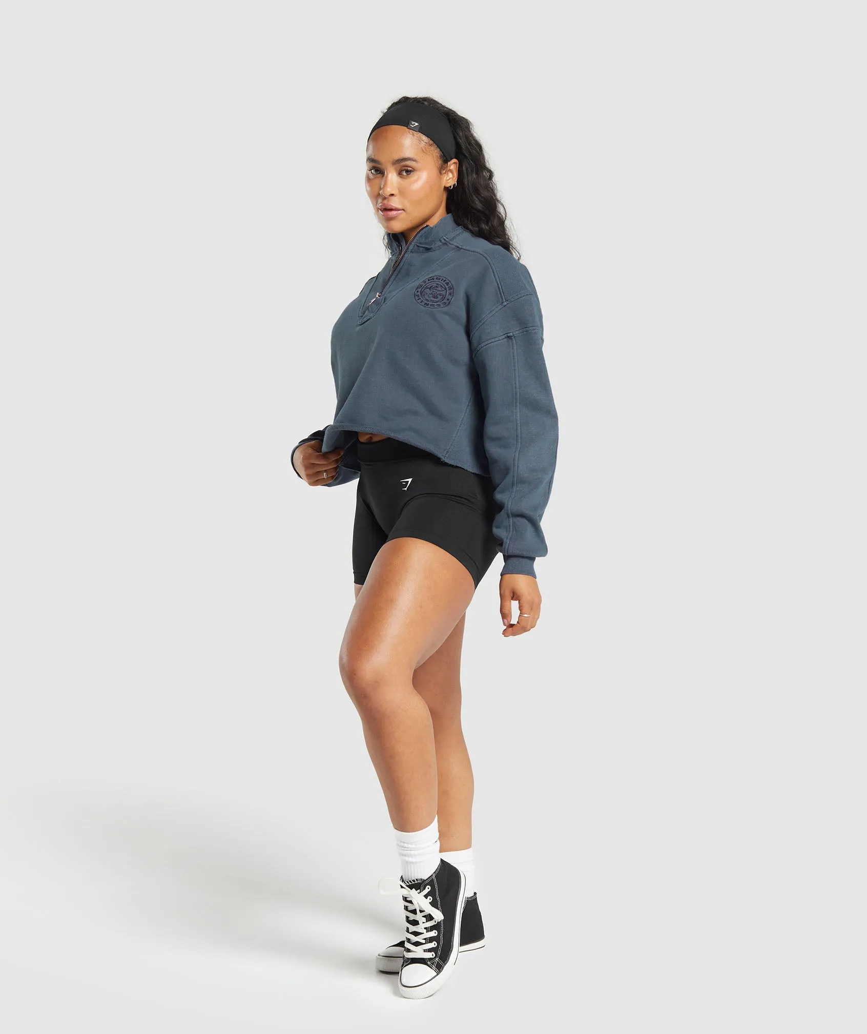 Gymshark Premium Legacy Sweatshirt - Heavy Blue sold by Gymshark product image thumbnail 4