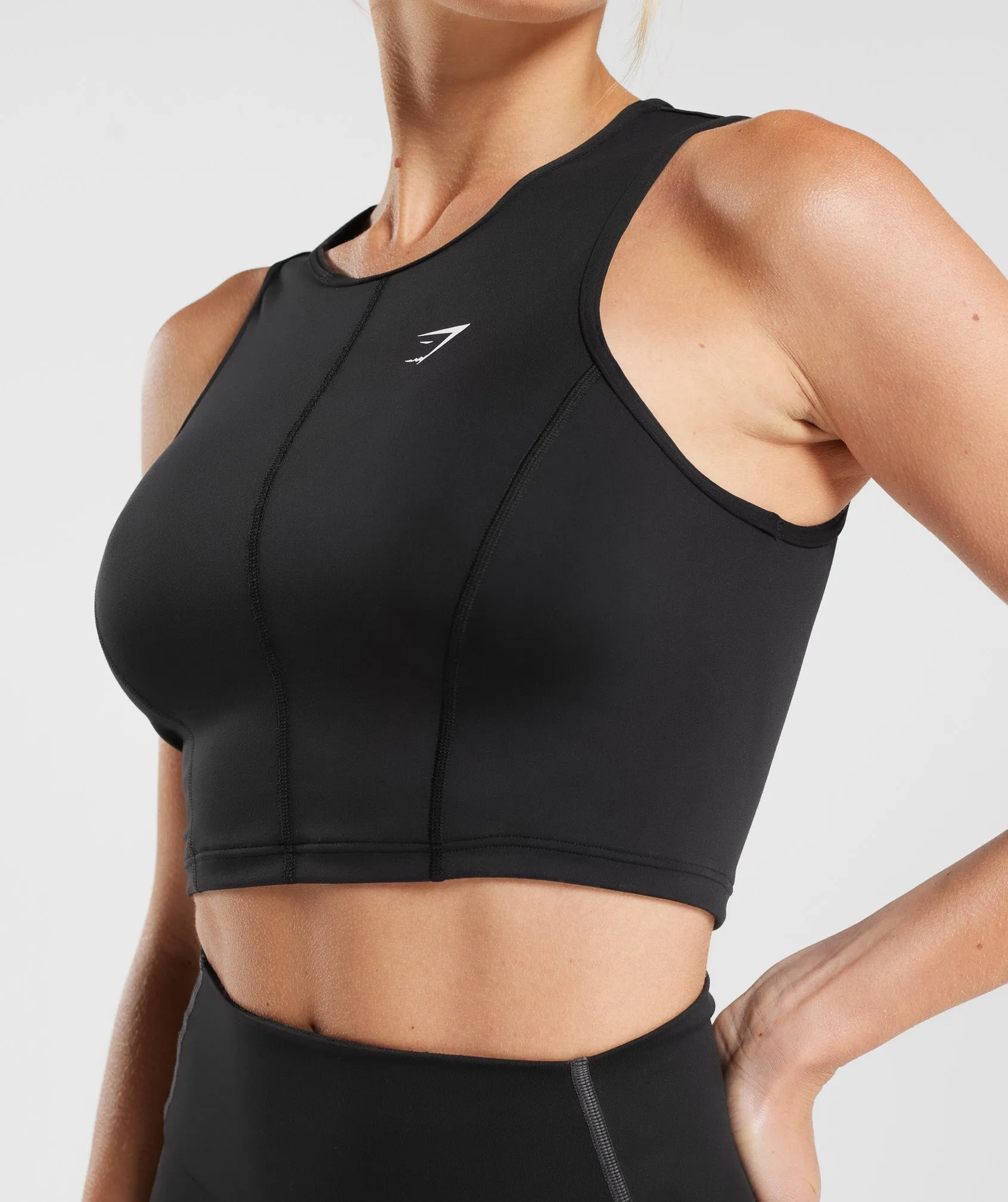 Gymshark Everyday Contour Racer Tank - Black sold by Gymshark product image thumbnail 5