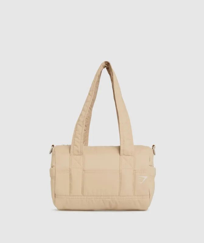 Gymshark Premium Lifestyle Mini Barrel Bag - Deep Fawn Brown sold by Gymshark