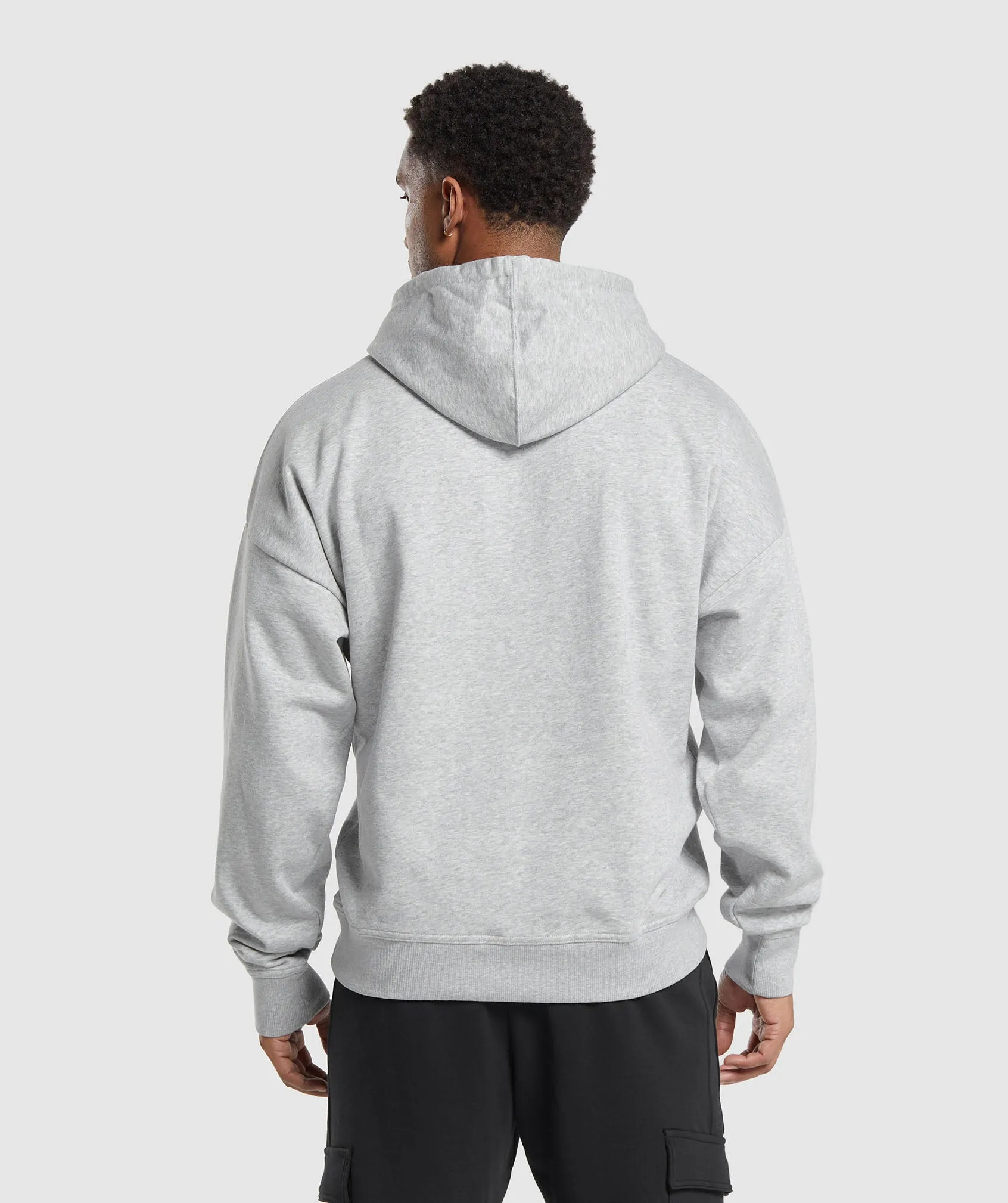 Gymshark Crest Oversized Hoodie - Light Grey Marl sold by Gymshark product image thumbnail 2