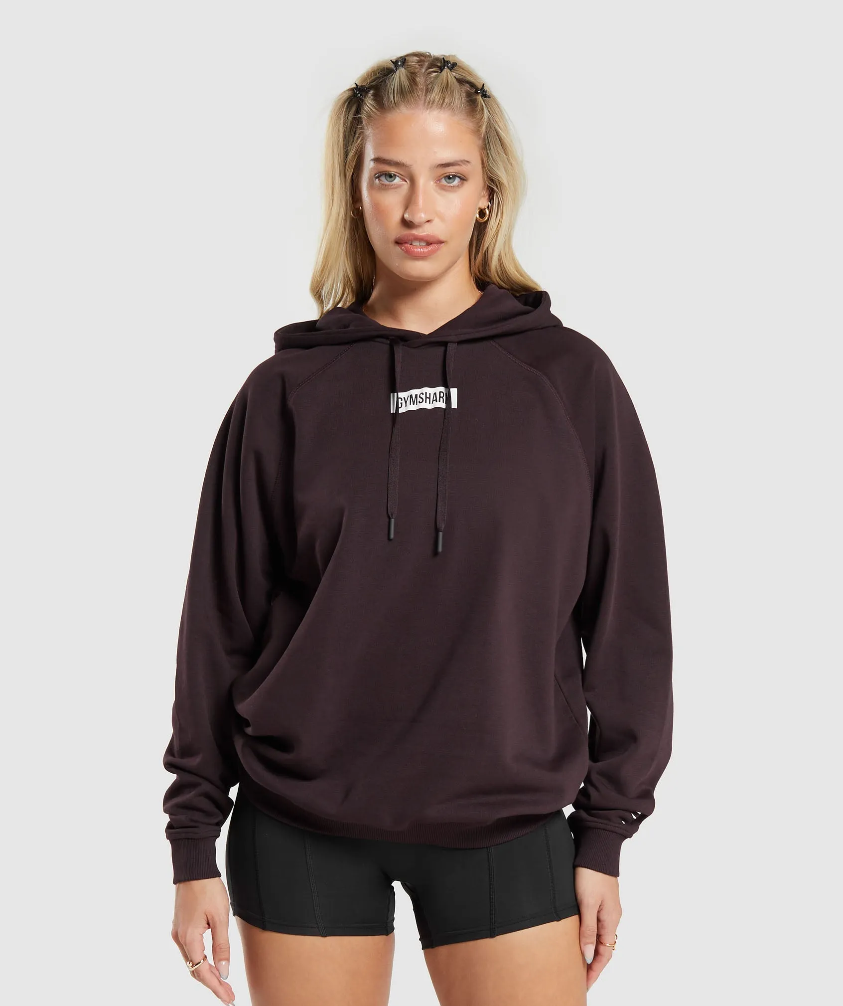 Gymshark Block Oversized Hoodie - Plum Brown sold by Gymshark