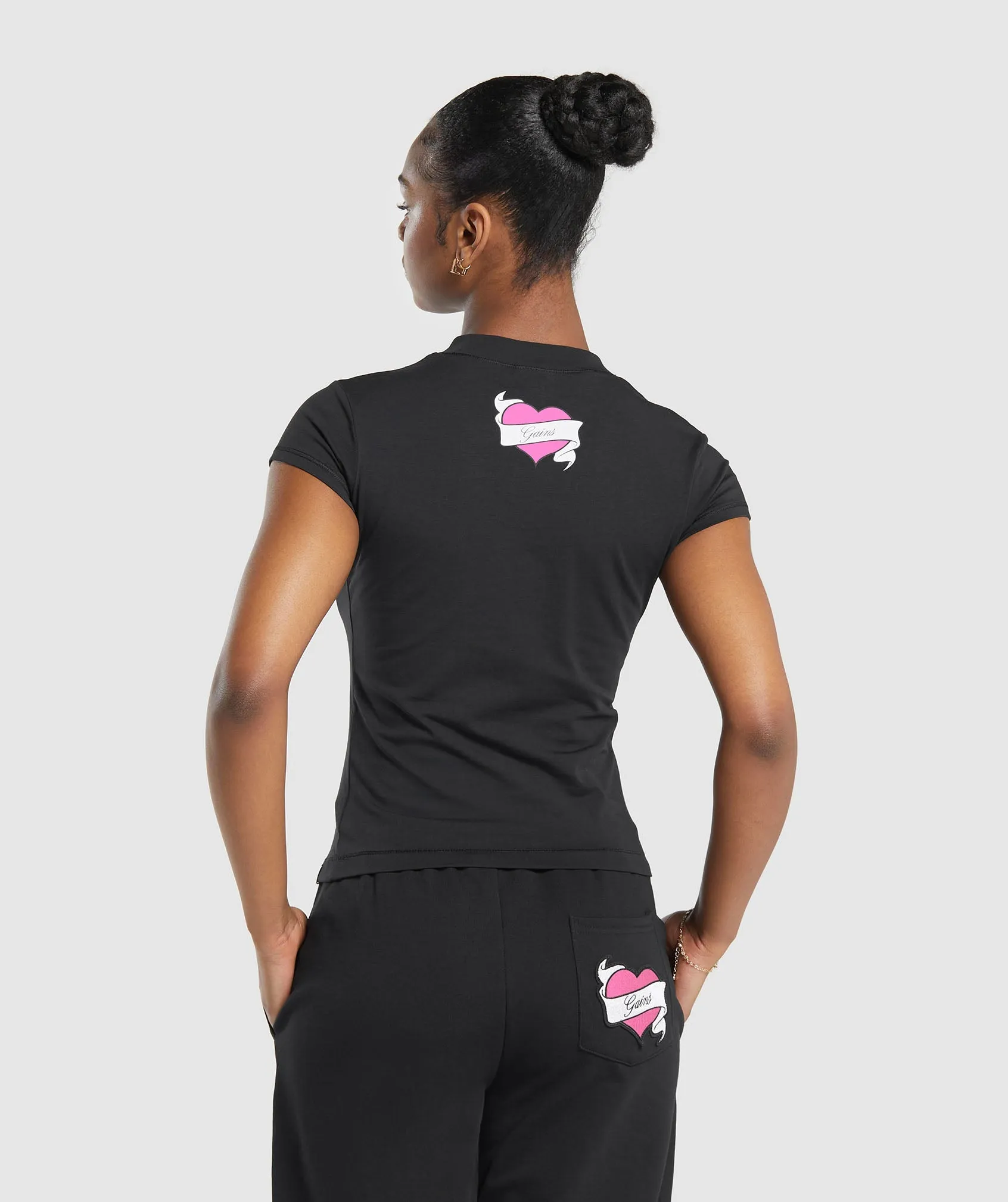 Gymshark Tattoo T-Shirt - Black sold by Gymshark product image thumbnail 2
