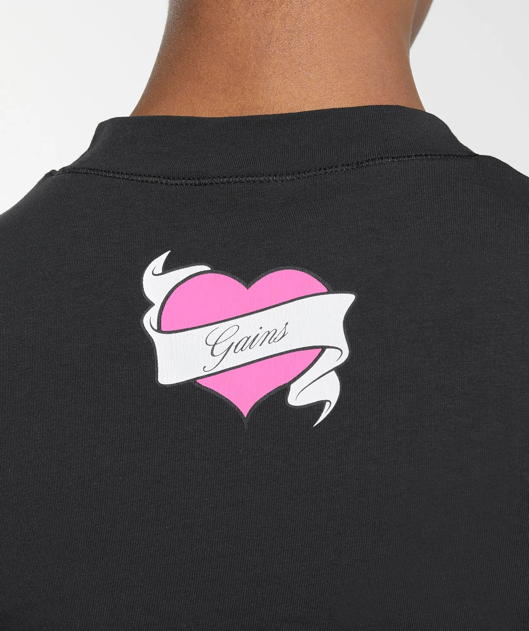 Gymshark Tattoo T-Shirt - Black sold by Gymshark product image thumbnail 5