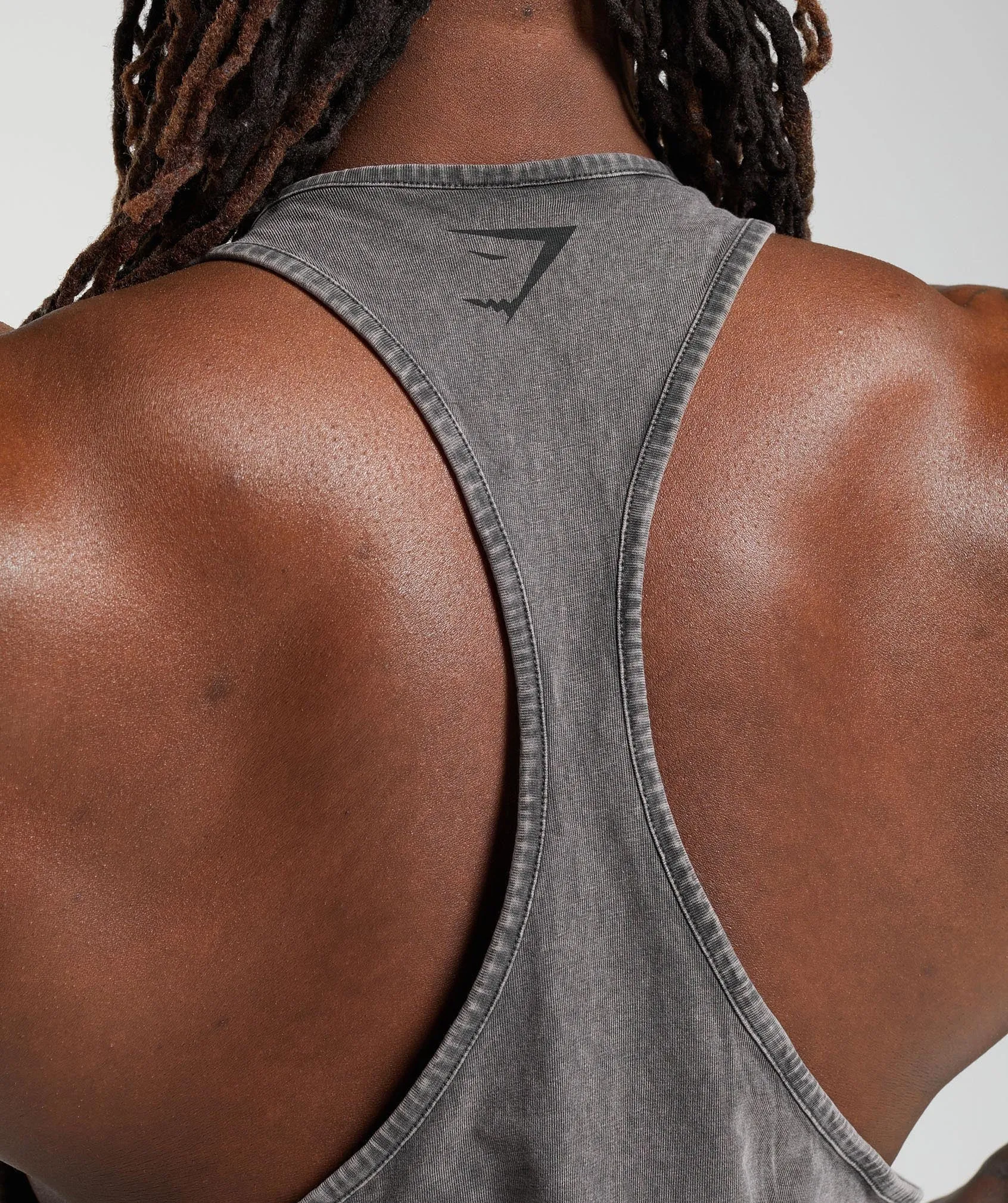 Gymshark Power Washed Stringer - Onyx Grey sold by Gymshark product image thumbnail 5