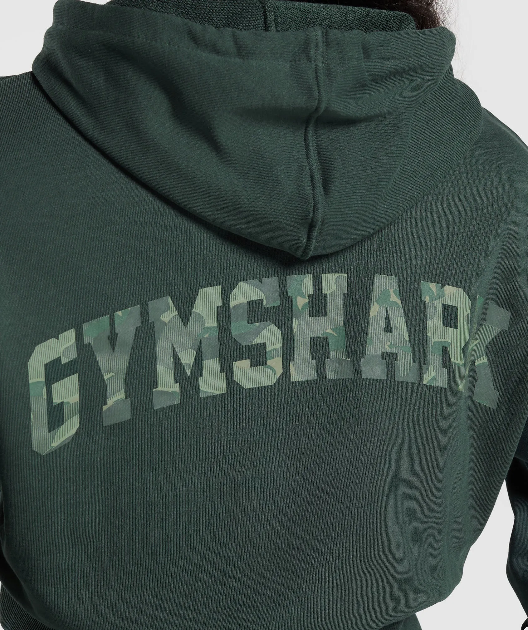Gymshark Adapt Camo Graphic Hoodie - Victory Green sold by Gymshark