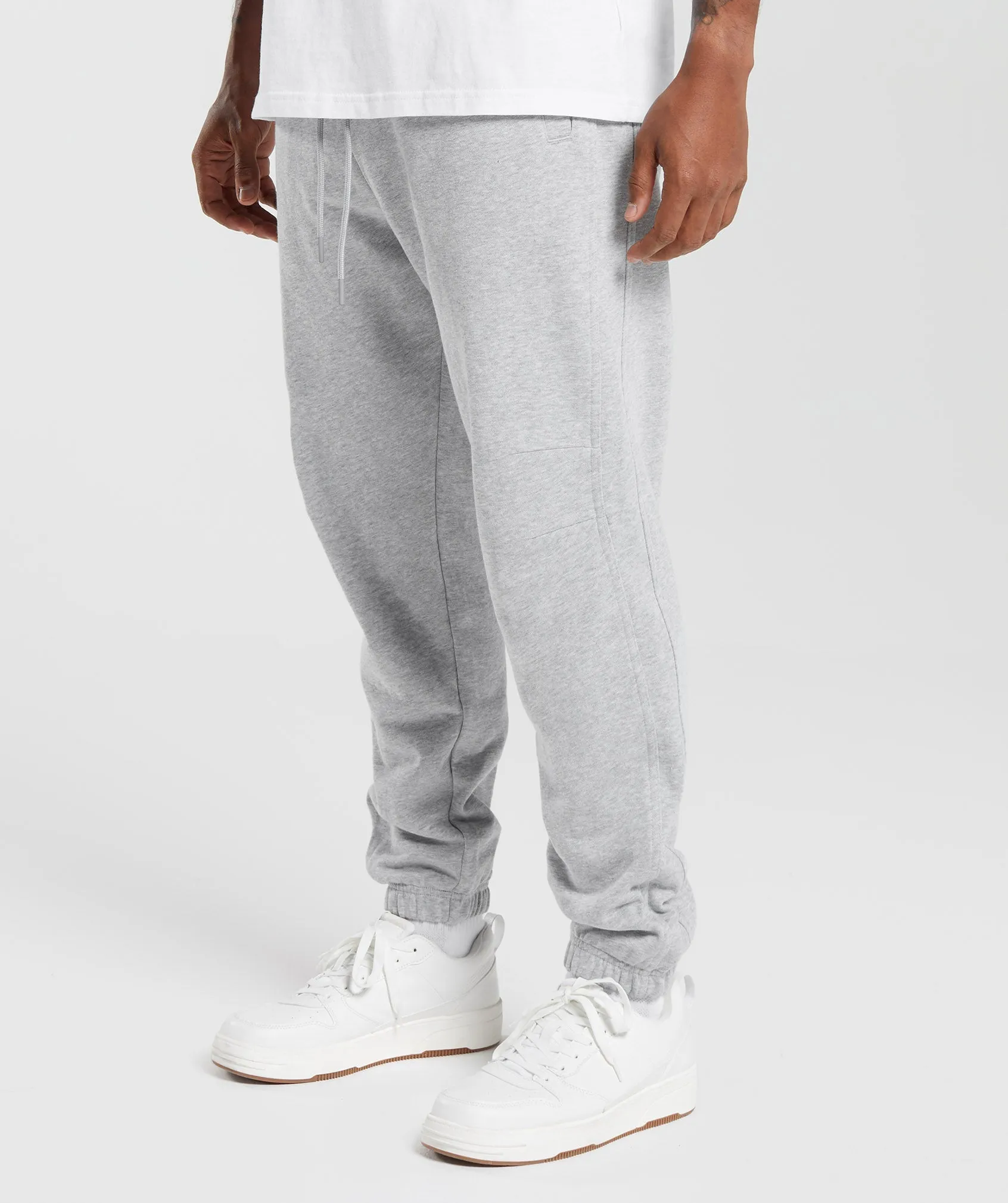 Gymshark Rest Day Essentials Joggers - Light Grey Core Marl sold by Gymshark product image thumbnail 3