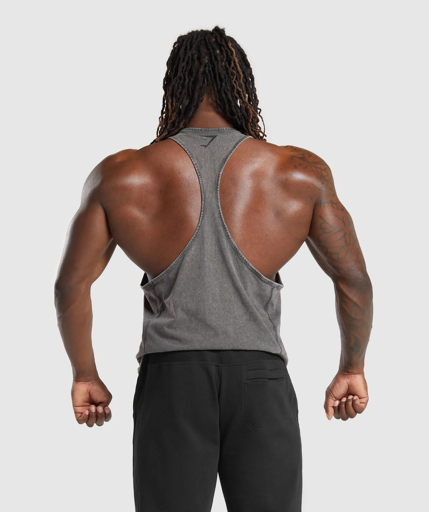 Gymshark Power Washed Stringer - Onyx Grey sold by Gymshark product image thumbnail 2