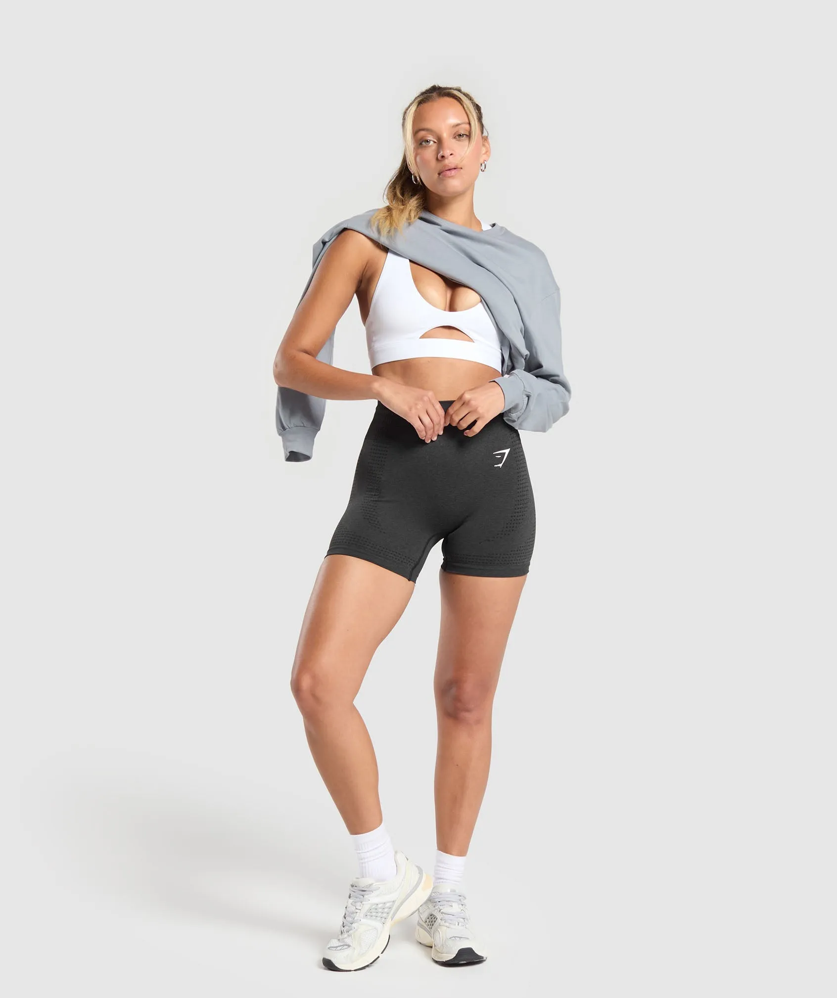 Gymshark Cotton Oversized Long Sleeve Top - Denim Grey sold by Gymshark product image thumbnail 5