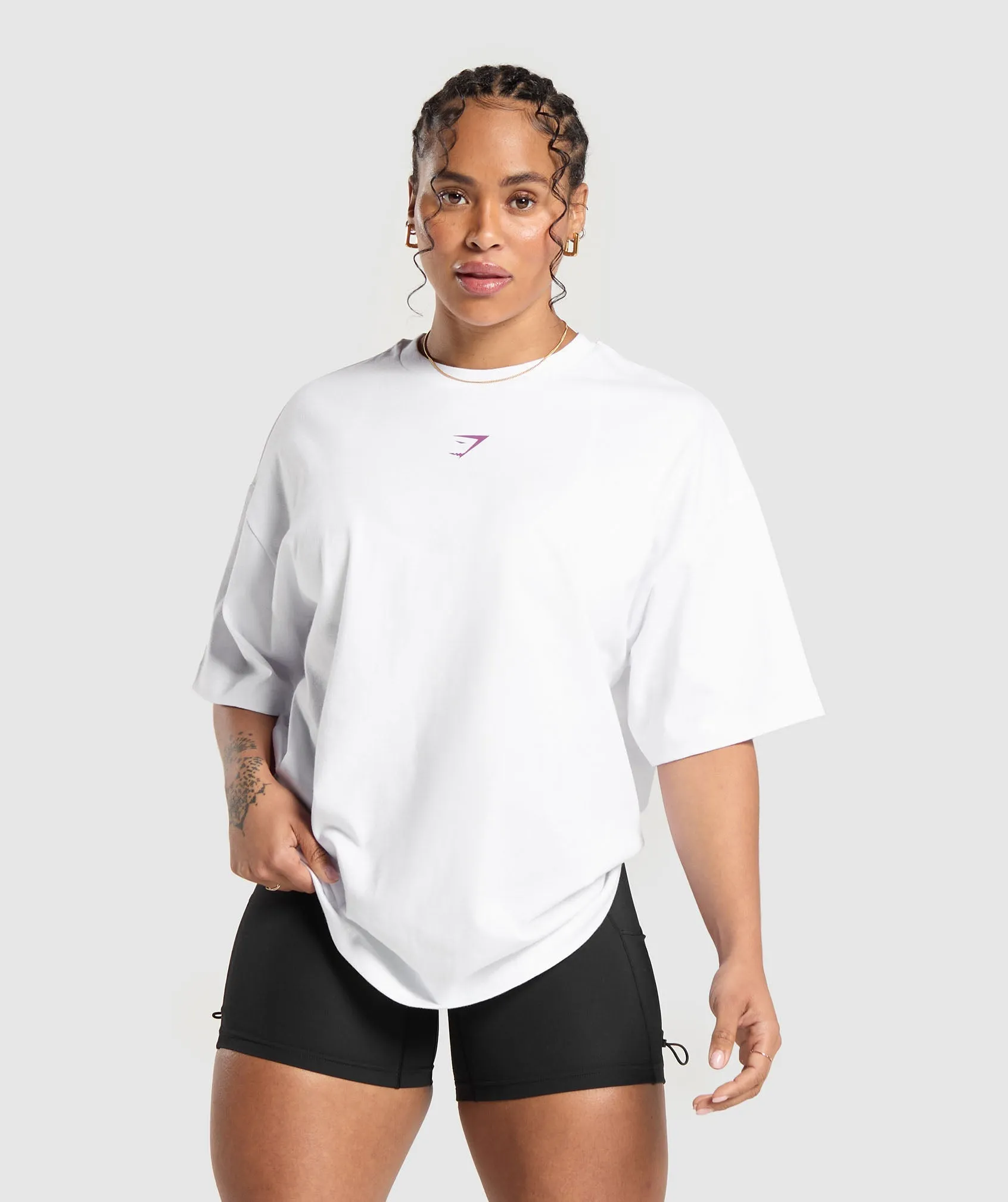 Gymshark Movin' Metal T-Shirt - White sold by Gymshark product image thumbnail 2