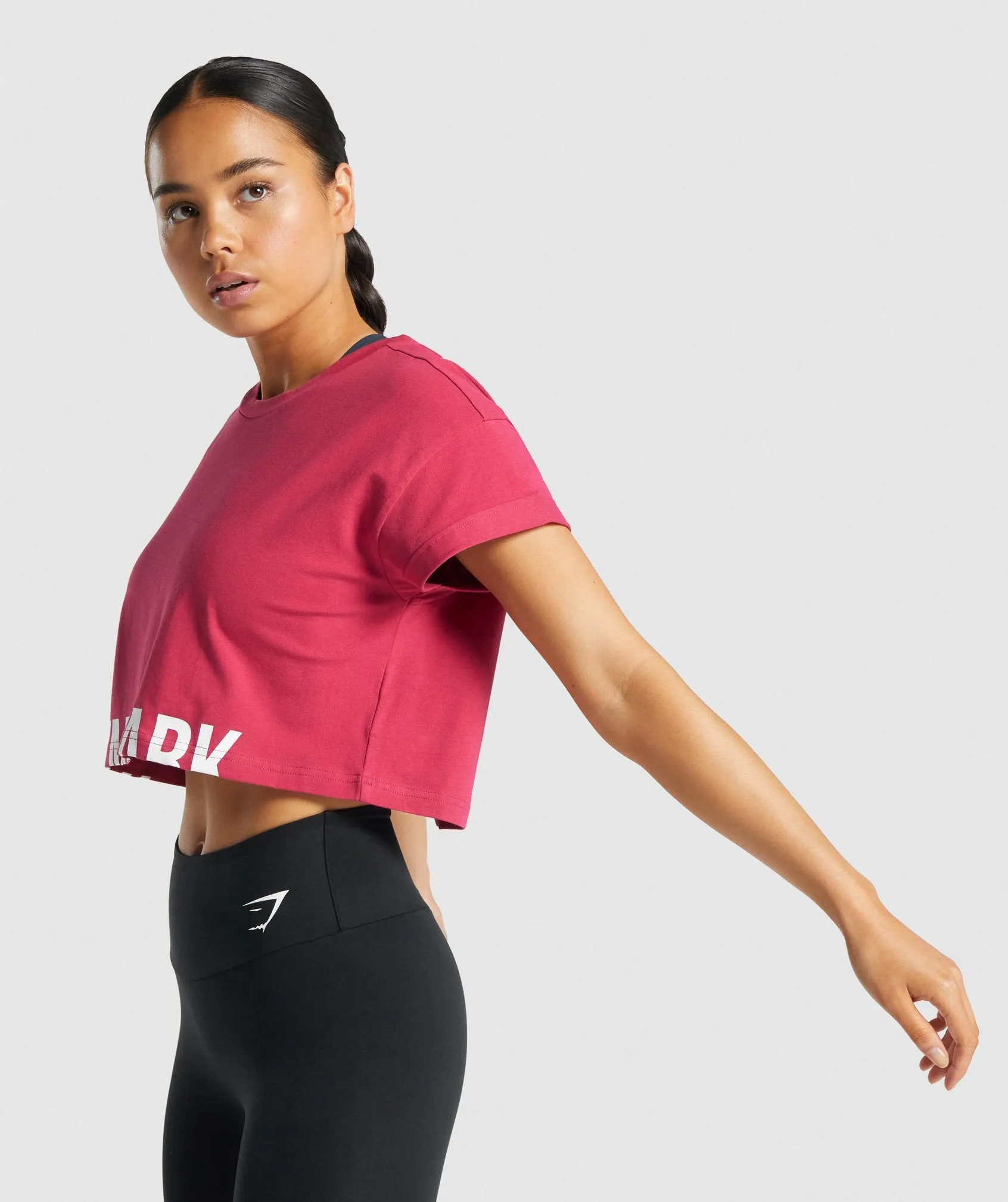 Gymshark Fraction Crop Top - Pink sold by Gymshark product image thumbnail 3