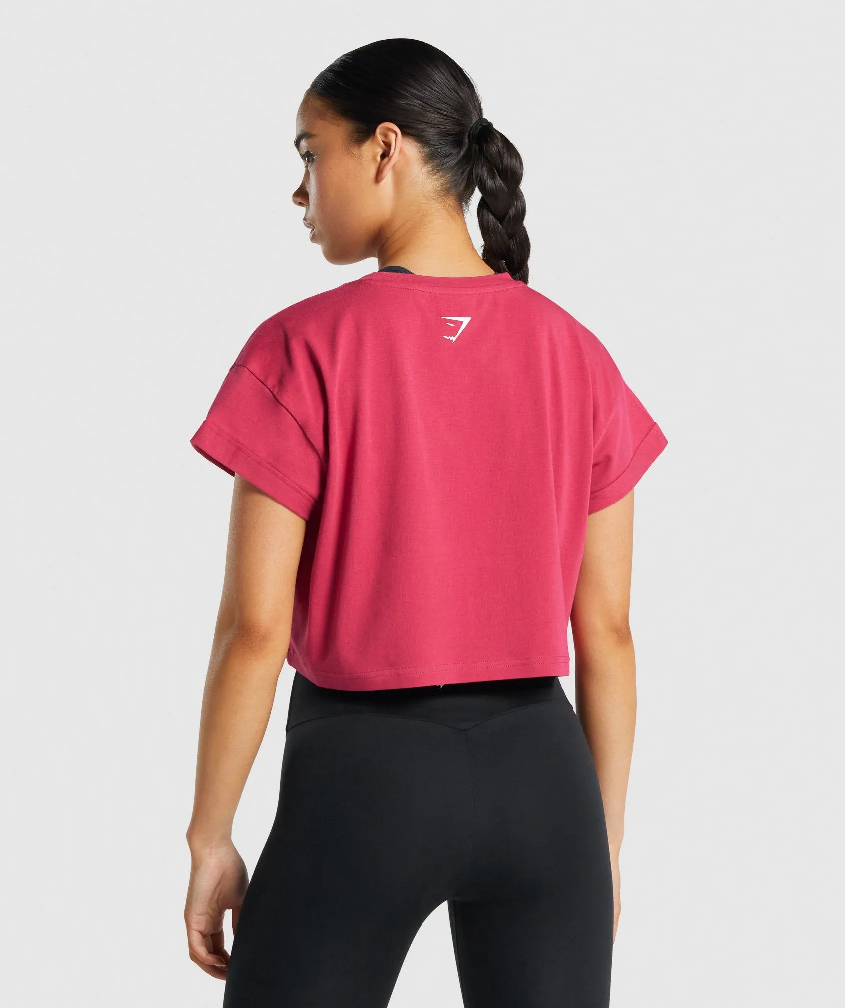 Gymshark Fraction Crop Top - Pink sold by Gymshark product image thumbnail 2