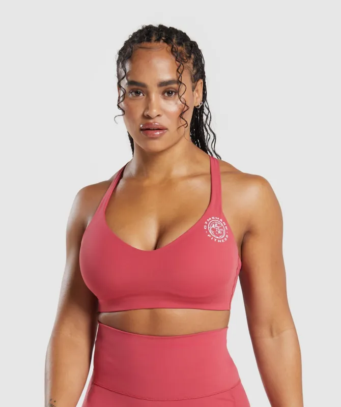 Gymshark Legacy Sports Bra - Vintage Pink sold by Gymshark