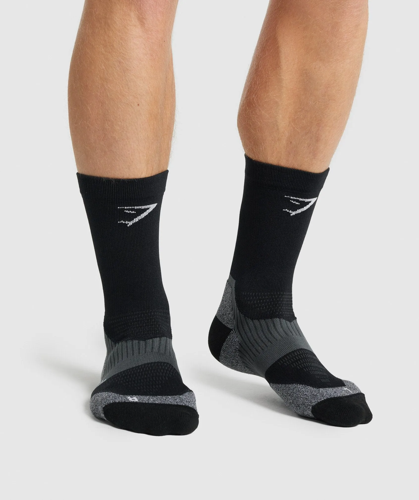 Gymshark Lightweight Running Crew Socks - Black sold by Gymshark product image thumbnail 2