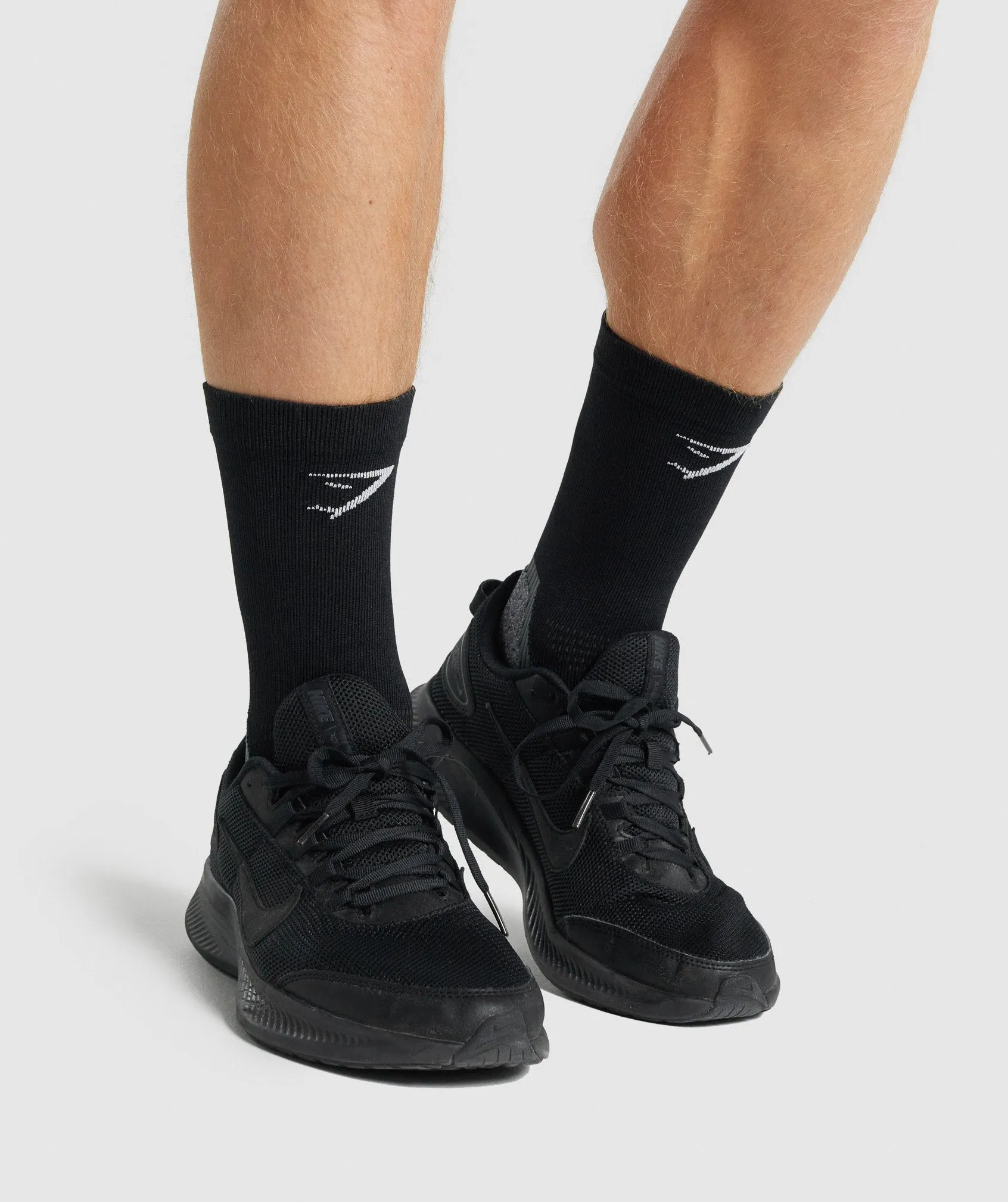 Gymshark Lightweight Running Crew Socks - Black sold by Gymshark product image thumbnail 3
