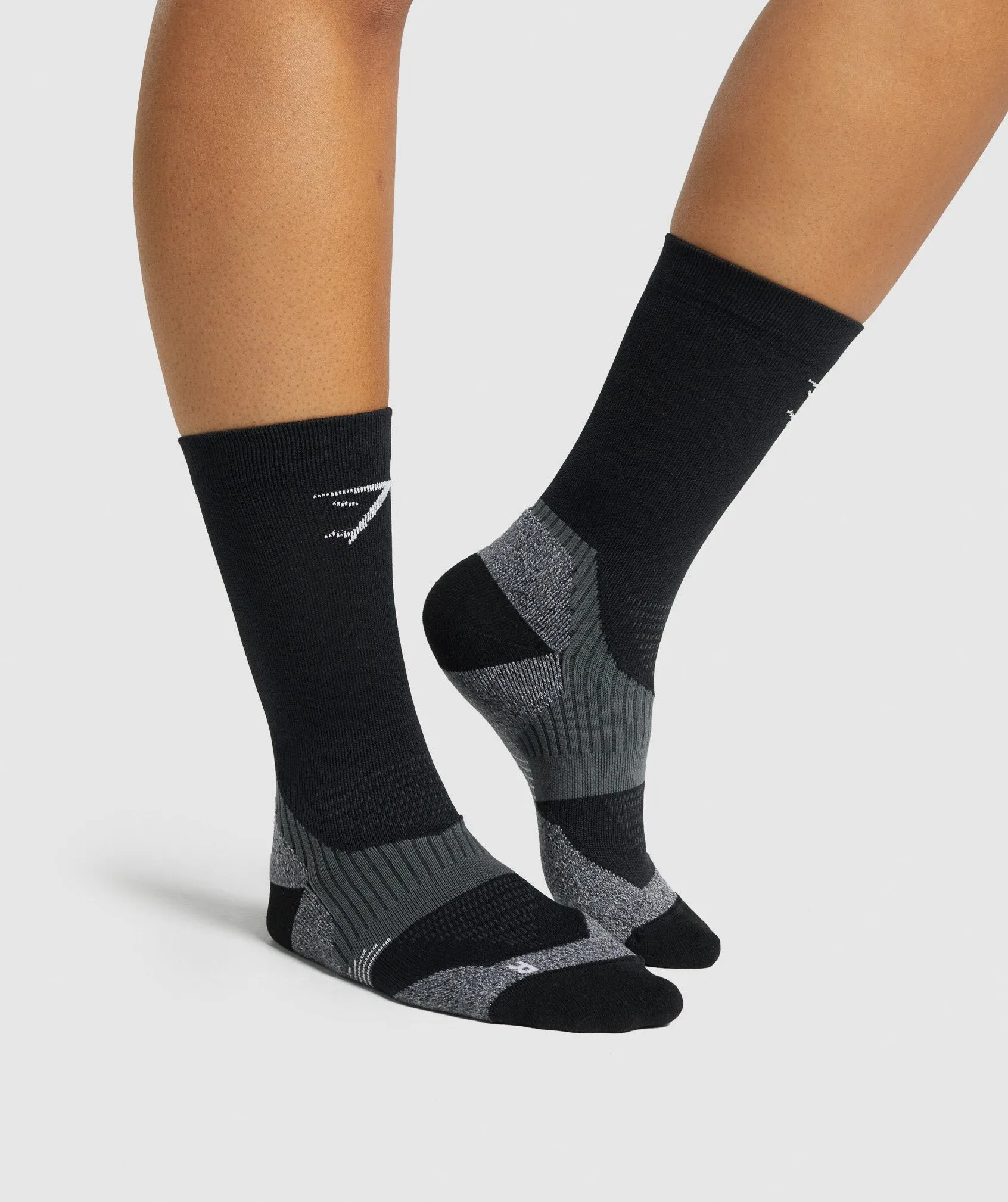 Gymshark Lightweight Running Crew Socks - Black sold by Gymshark product image thumbnail 5