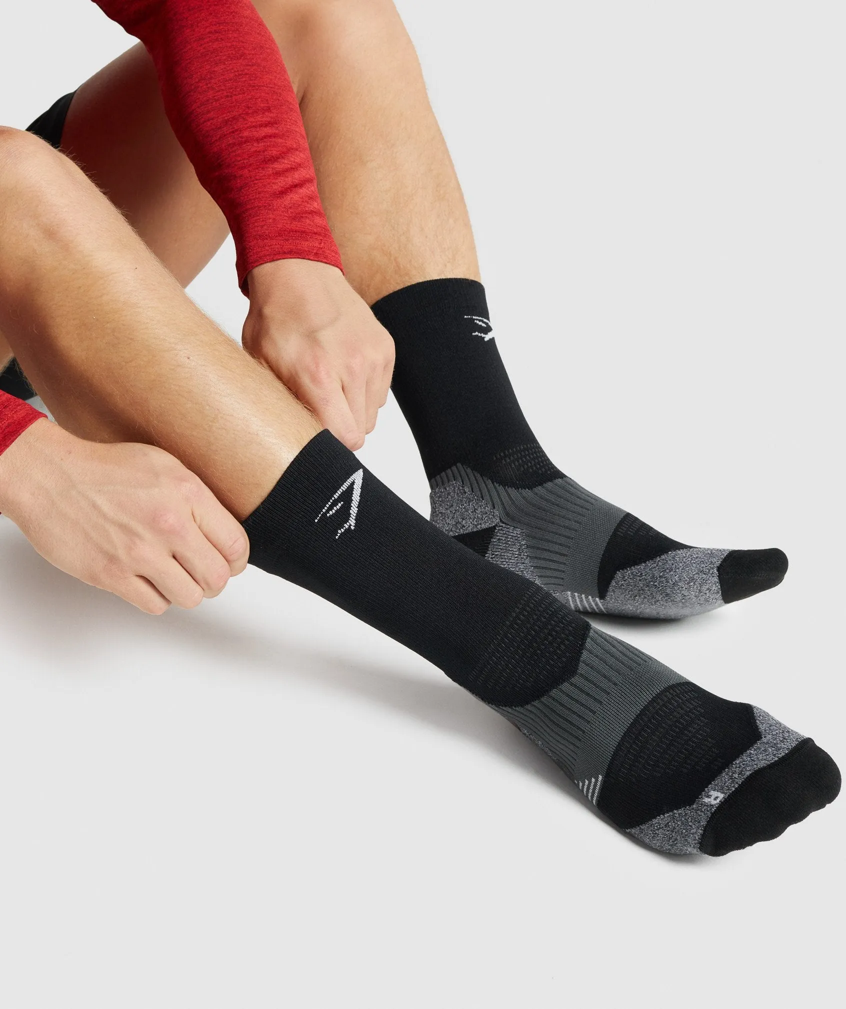 Gymshark Lightweight Running Crew Socks - Black sold by Gymshark product image thumbnail 4