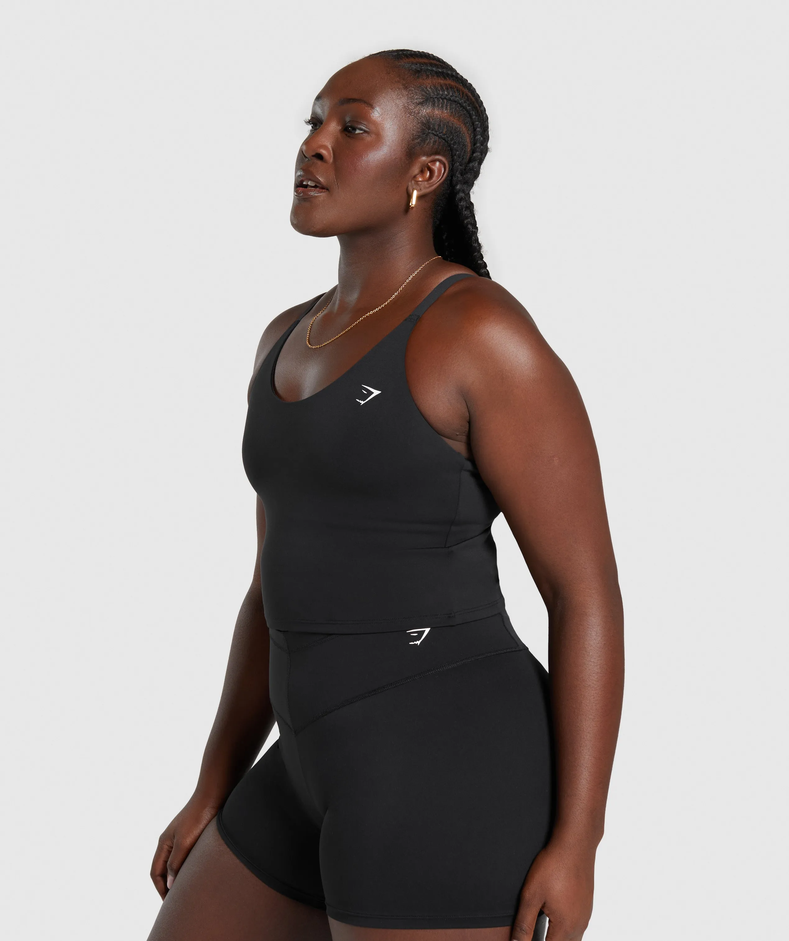 Gymshark Everyday Shelf Cami Tank - Black sold by Gymshark product image thumbnail 5