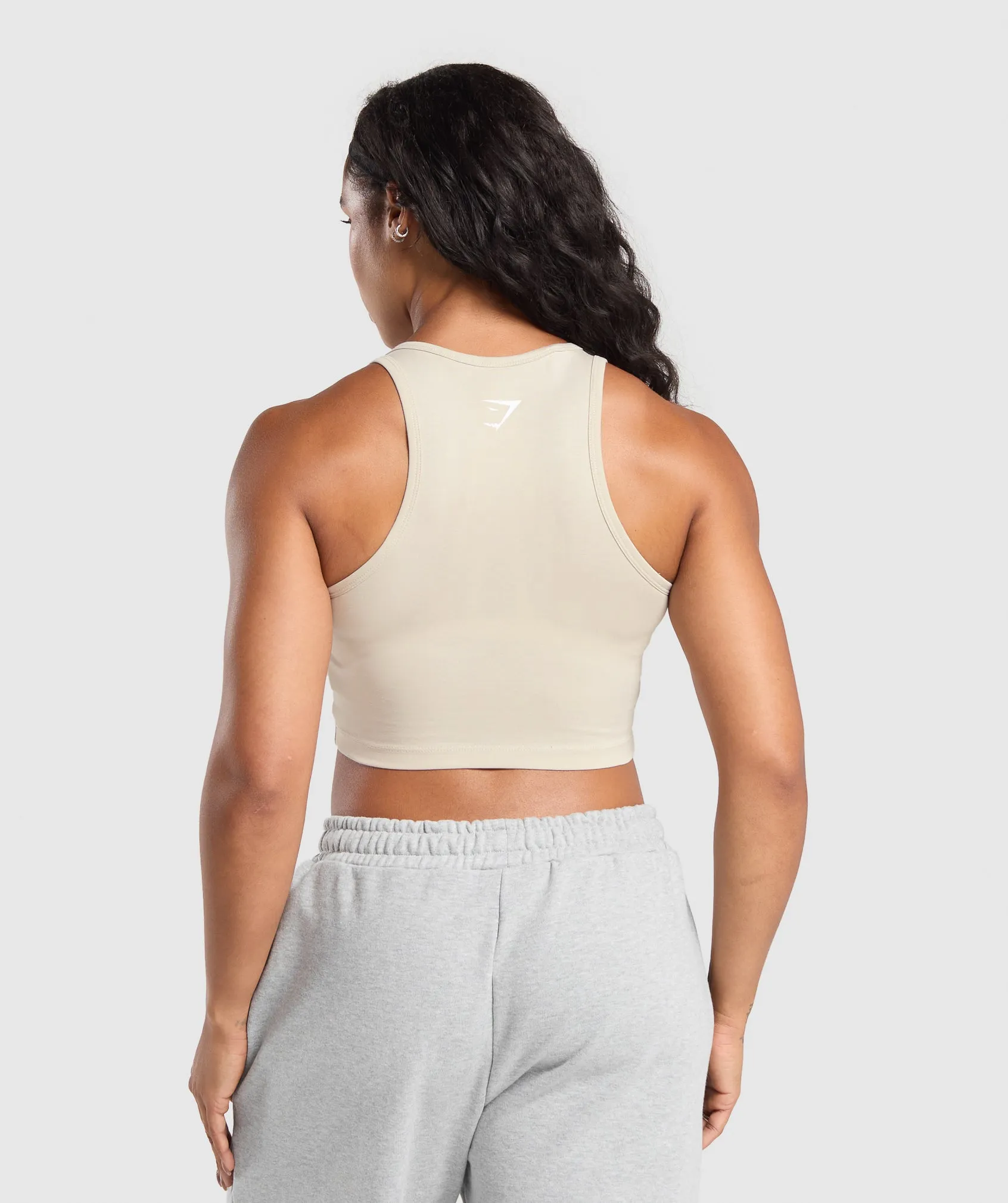 Gymshark Ath Dept Cropped Tank - Pebble Grey sold by Gymshark product image thumbnail 2