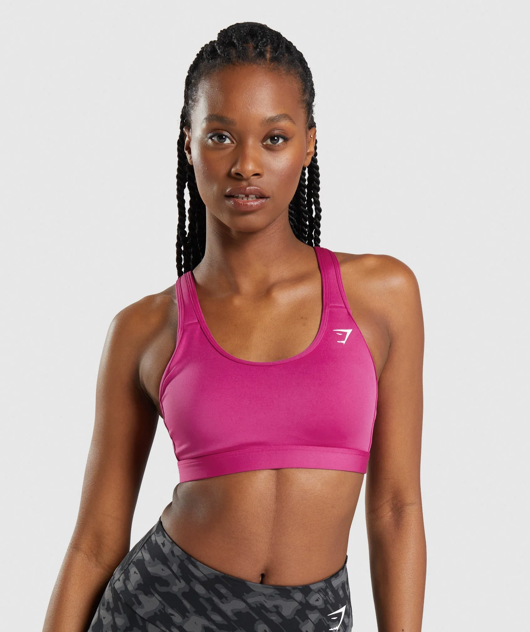 Gymshark Scoop Neck Sports Bra - Dragon Pink sold by Gymshark