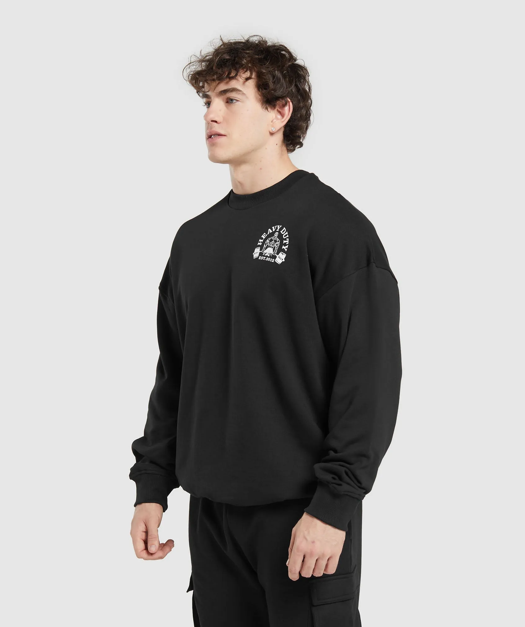 Gymshark Heavy Duty Crew - Black sold by Gymshark product image thumbnail 3