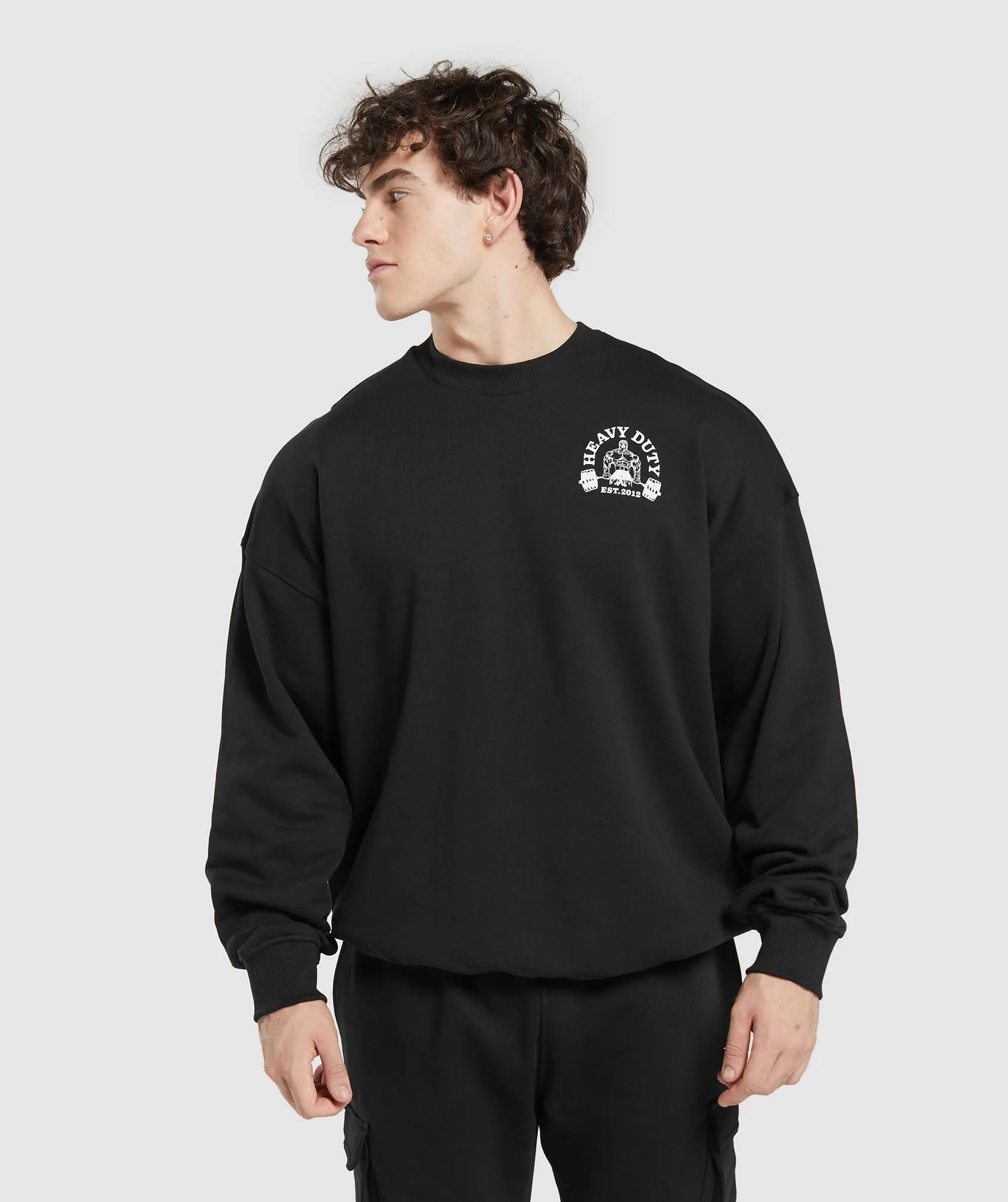 Gymshark Heavy Duty Crew - Black sold by Gymshark product image thumbnail 2