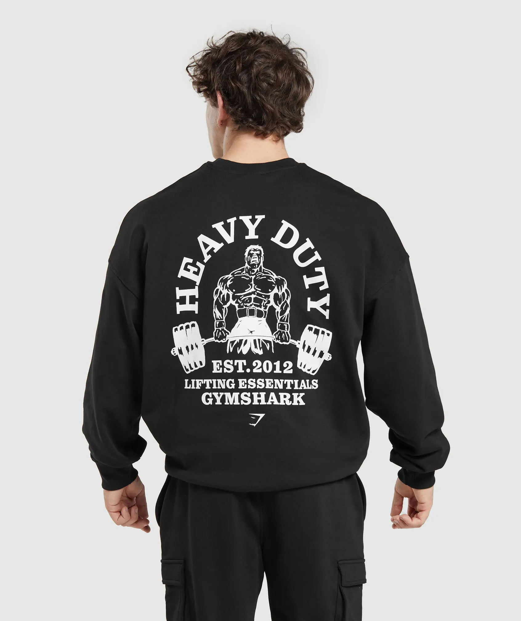 Gymshark Heavy Duty Crew - Black sold by Gymshark