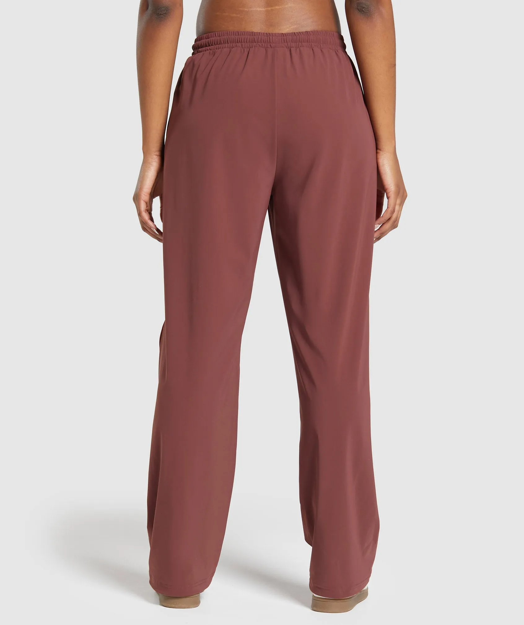 Gymshark Stitch Feature Woven Pants - Burgundy Brown sold by Gymshark product image thumbnail 2