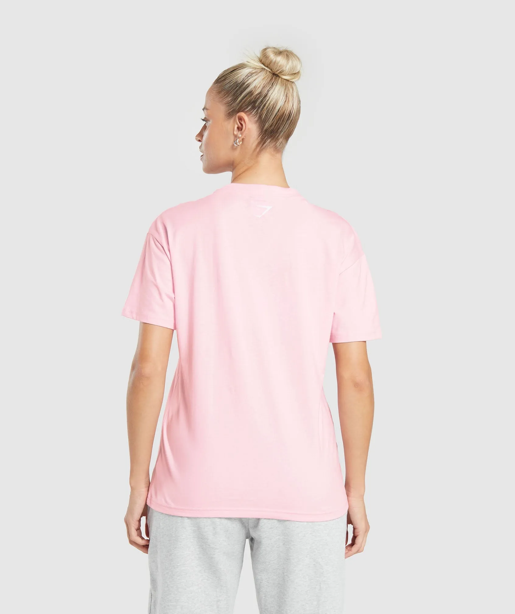 Gymshark Love Hearts Oversized T-Shirt - Dolly Pink sold by Gymshark product image thumbnail 2