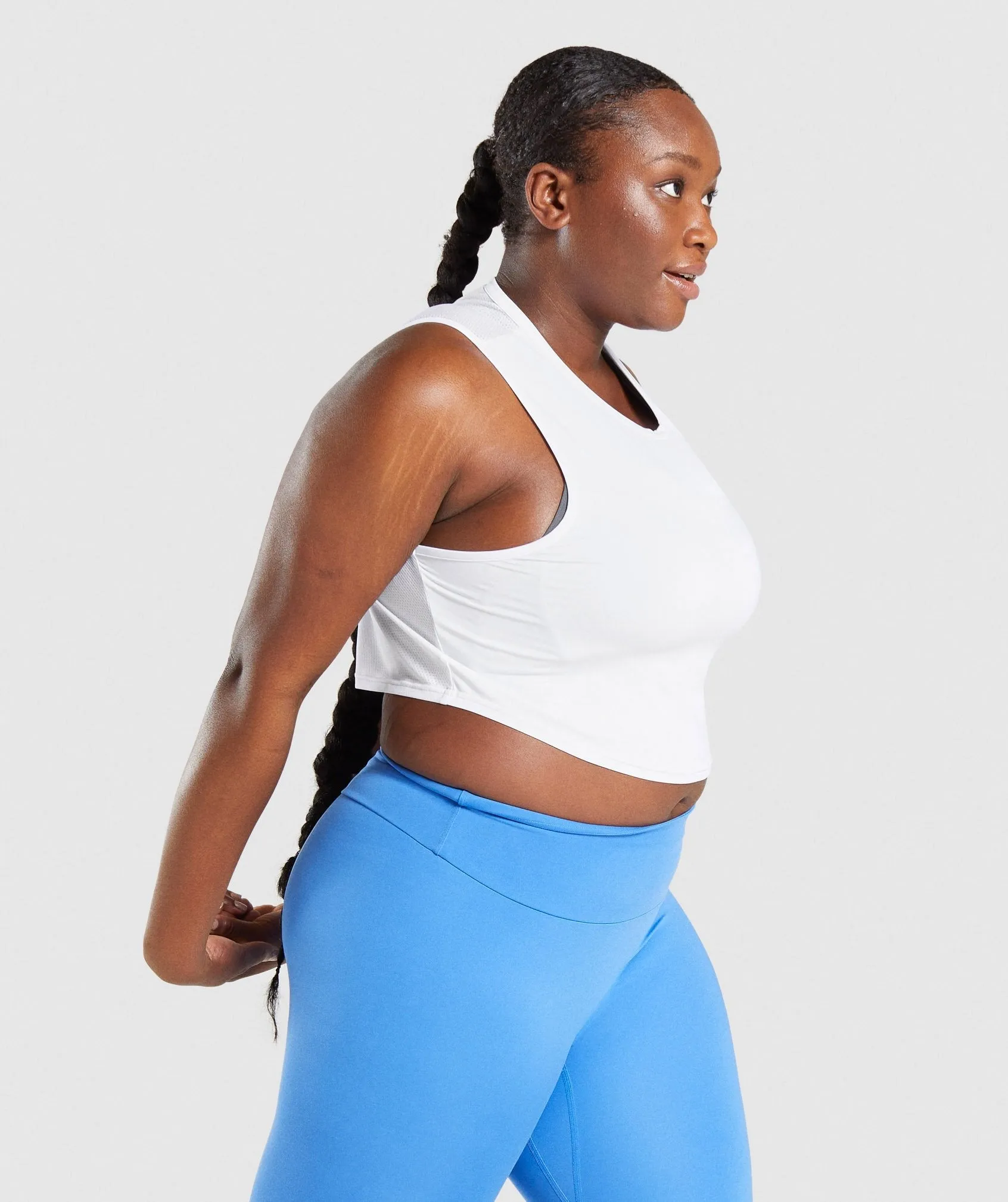 Gymshark Training Crop Tank - White sold by Gymshark product image thumbnail 3