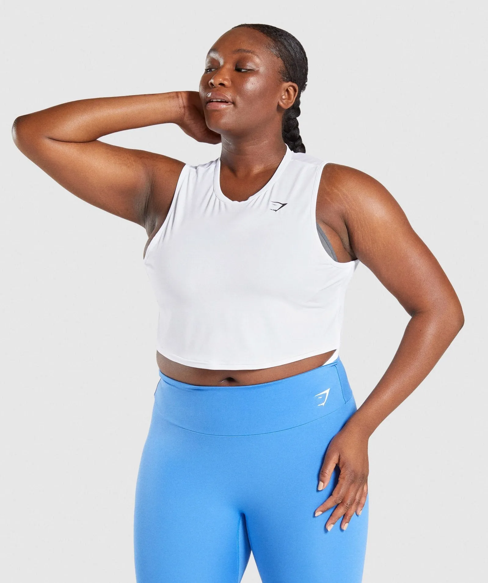 Gymshark Training Crop Tank - White sold by Gymshark