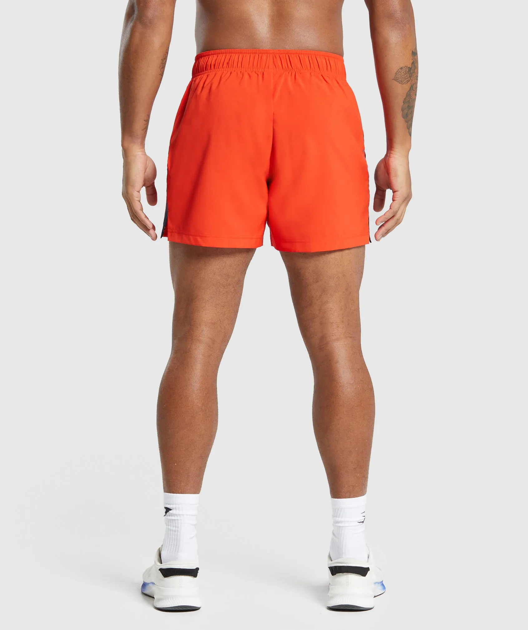 Gymshark Sport 5" Shorts - Electric Orange/Navy sold by Gymshark product image thumbnail 2