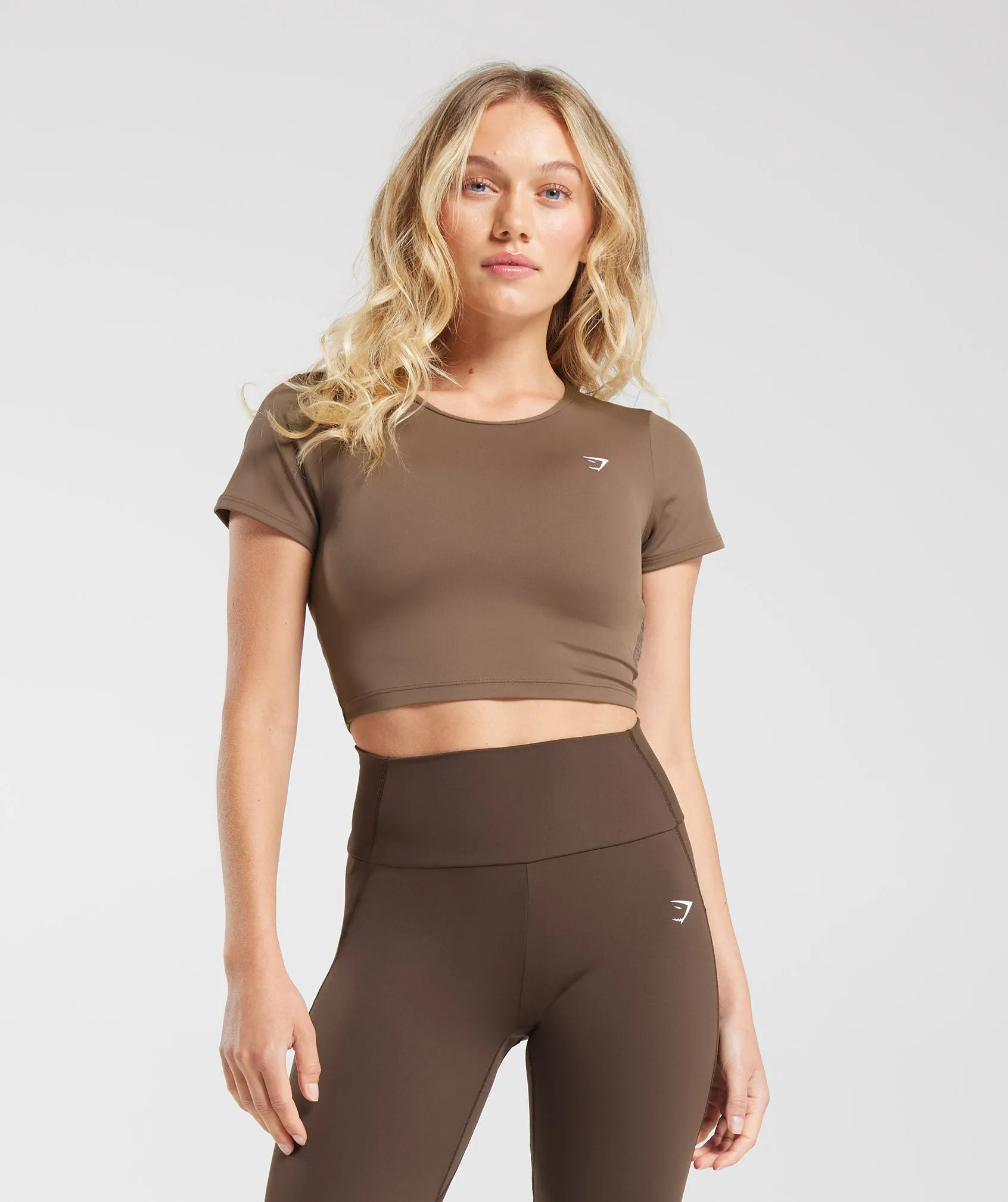 Gymshark Everyday Cap Sleeve T-Shirt - Soft Brown sold by Gymshark
