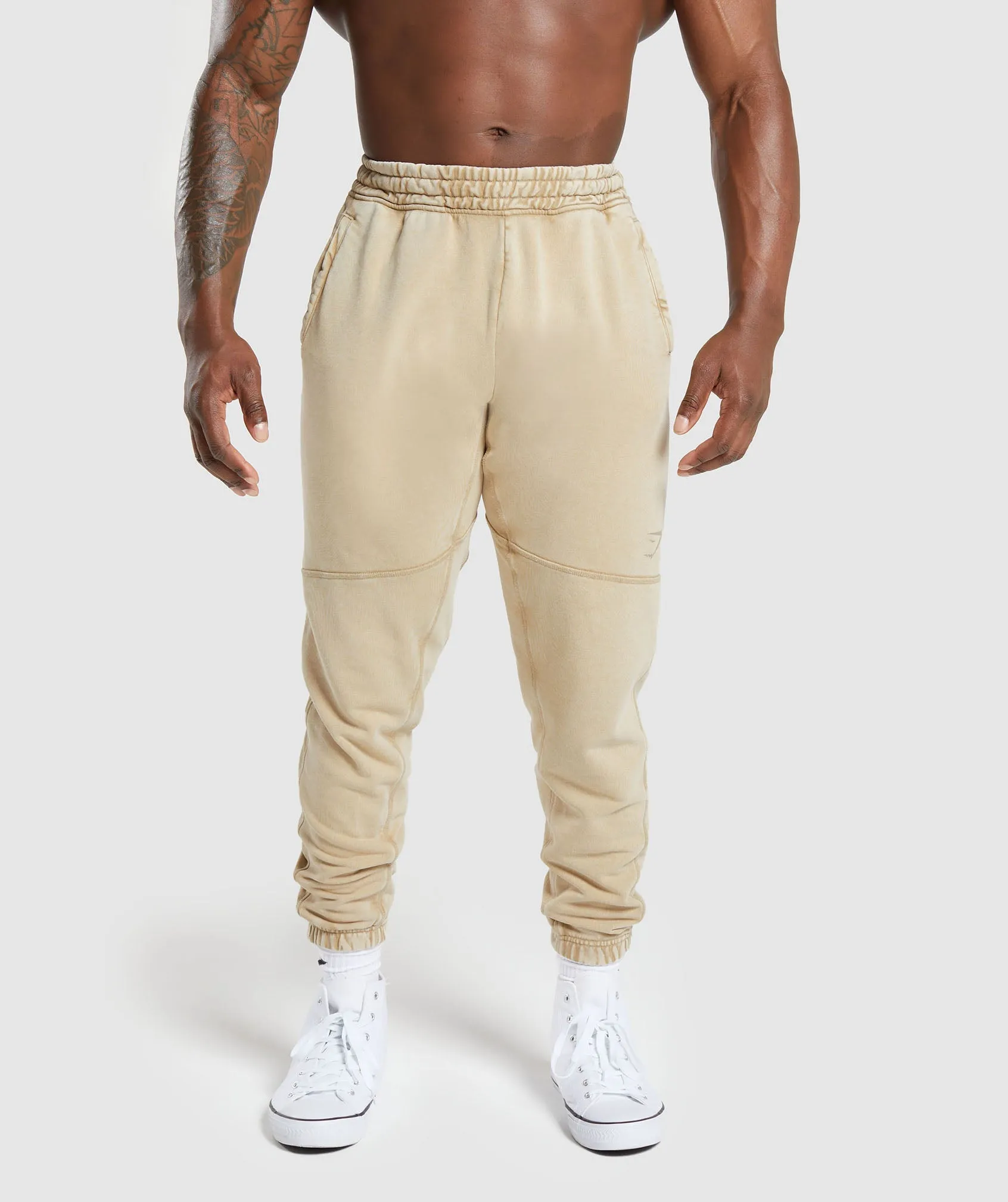Gymshark Heritage Joggers - Desert Beige sold by Gymshark