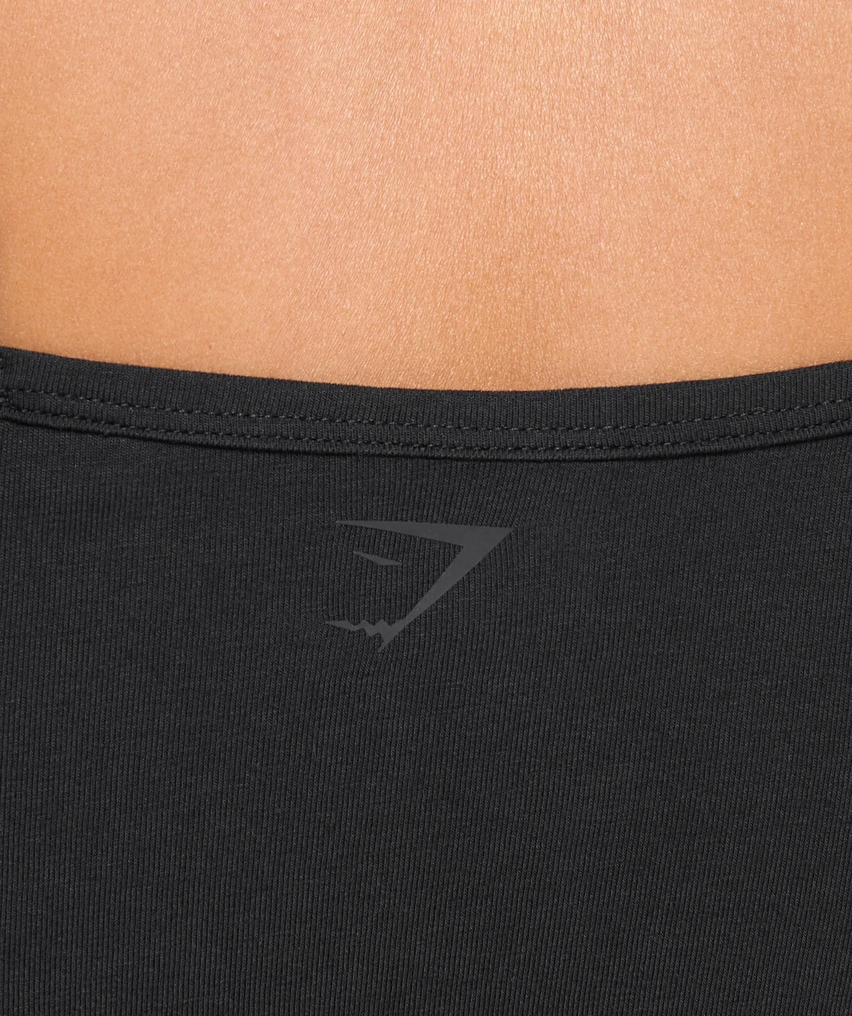 Gymshark Cotton Cami Tank - Black sold by Gymshark product image thumbnail 5